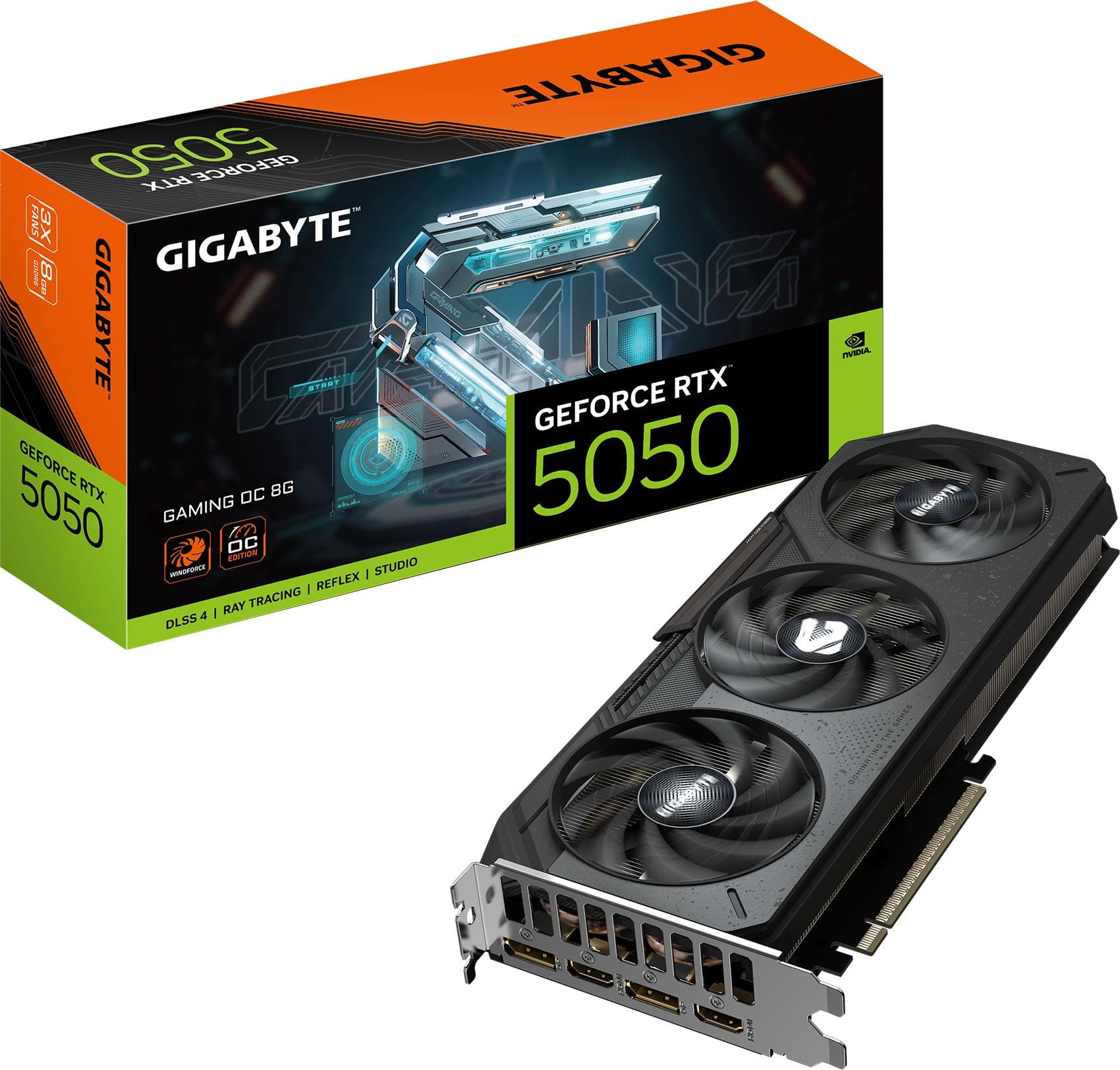 Видео карта GIGABYTE RTX 5050 GAMING OC 8GB GDDR6