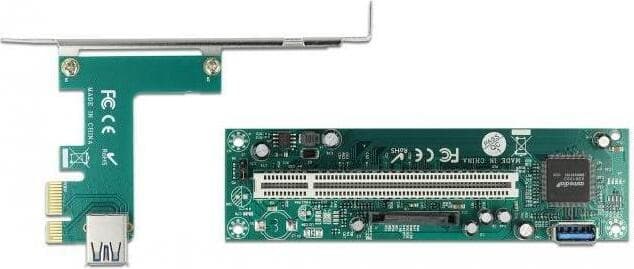 Delock Riser card PCI Express Card x 1 към 1 x PCI 32 Bit Slot с кабел 60 cm