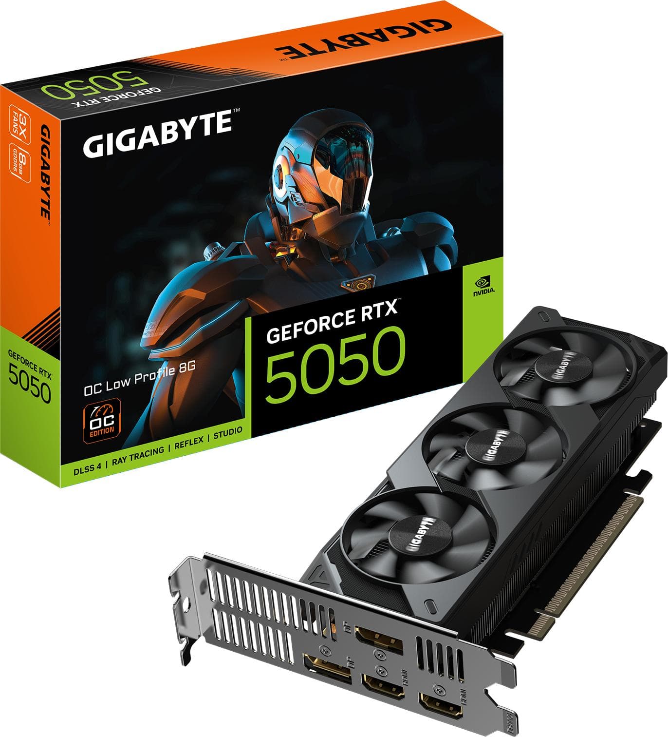 Видео карта GIGABYTE RTX 5050 OC Low Profile 8GB GDDR6