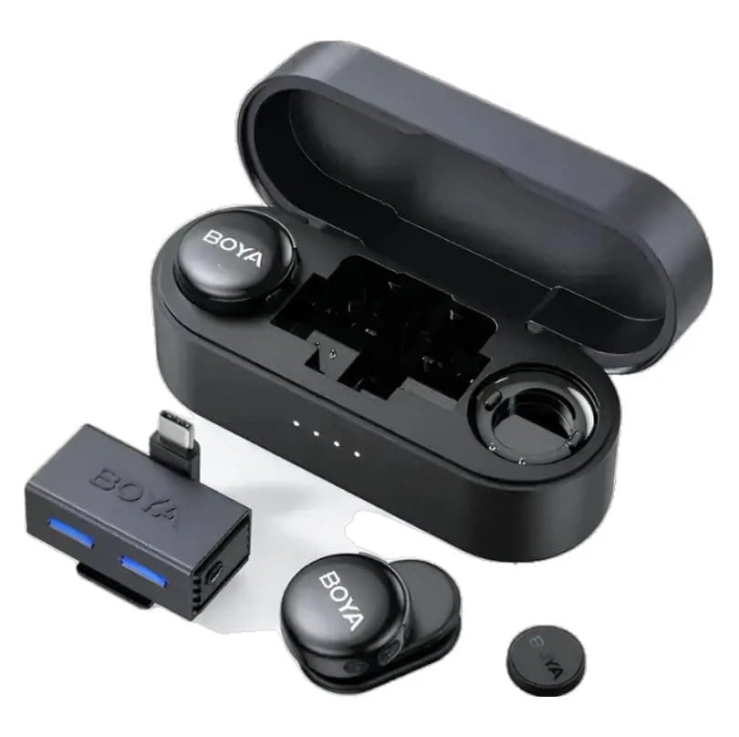 Безжична система микрофони BOYA BOYALINK 3-01 with lightning+USB-C +3.5mm TRS plug