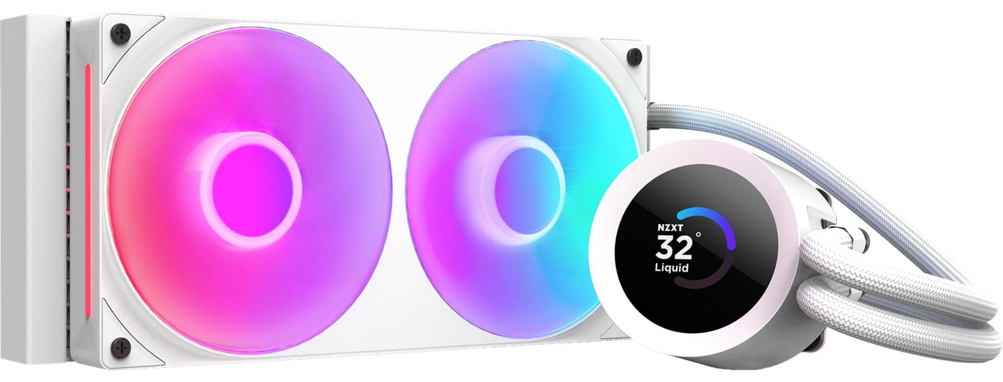 Охладител за процесор NZXT Kraken Plus 240 RGB LCD Display - White