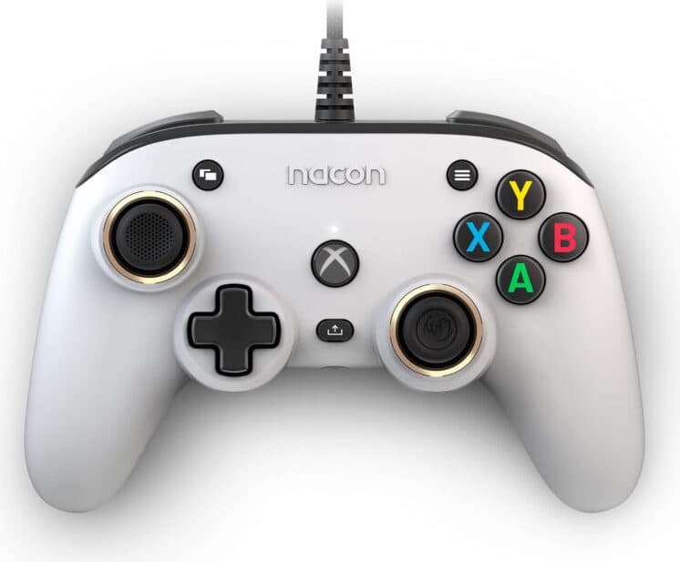 Жичен геймпад Nacon XBox Series Pro Compact White, Бял