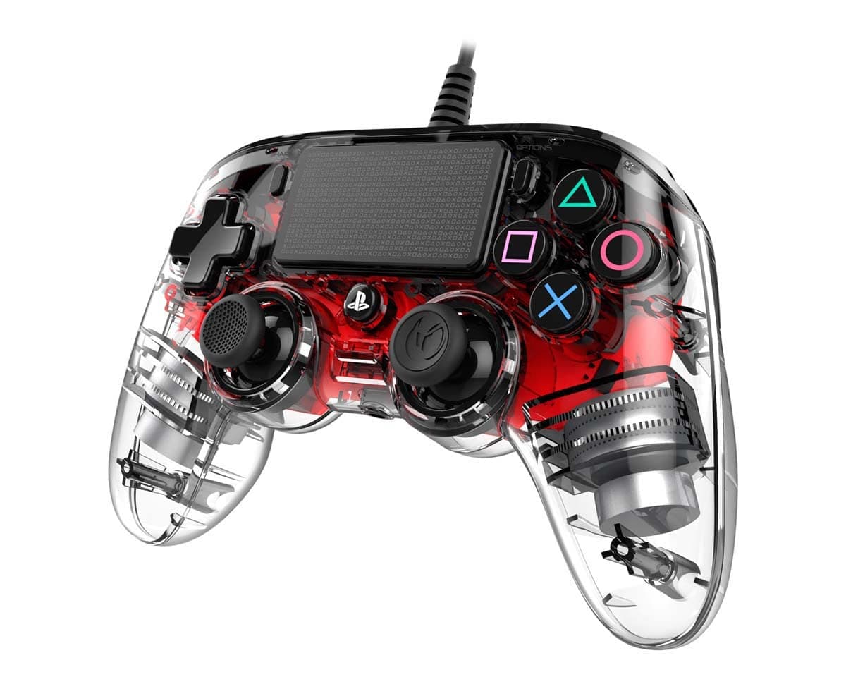 Жичен геймпад Nacon Wired Illuminated Compact Controller Red, Червен