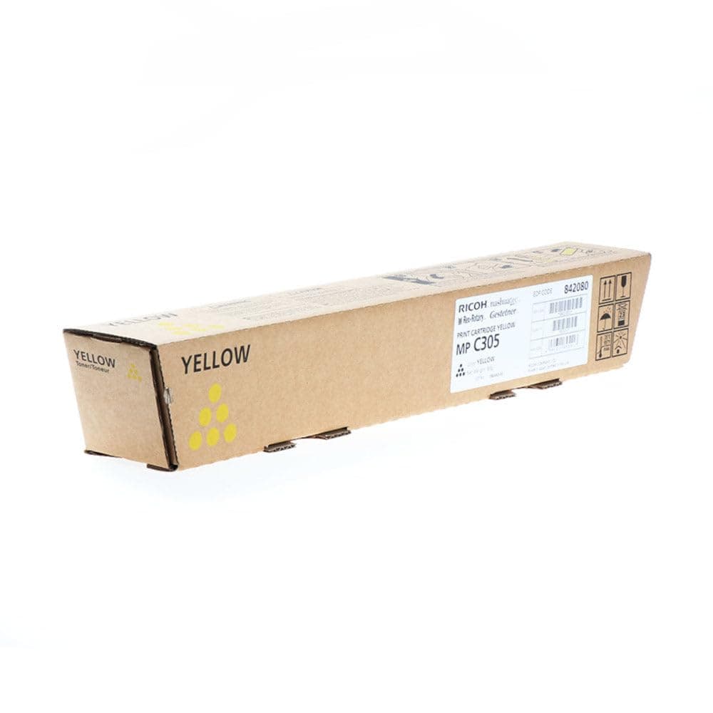 Тонер касета RICOH Yellow MP C305, 4000 стр.- MP C305, C305 SP, C305 SPF, 842080