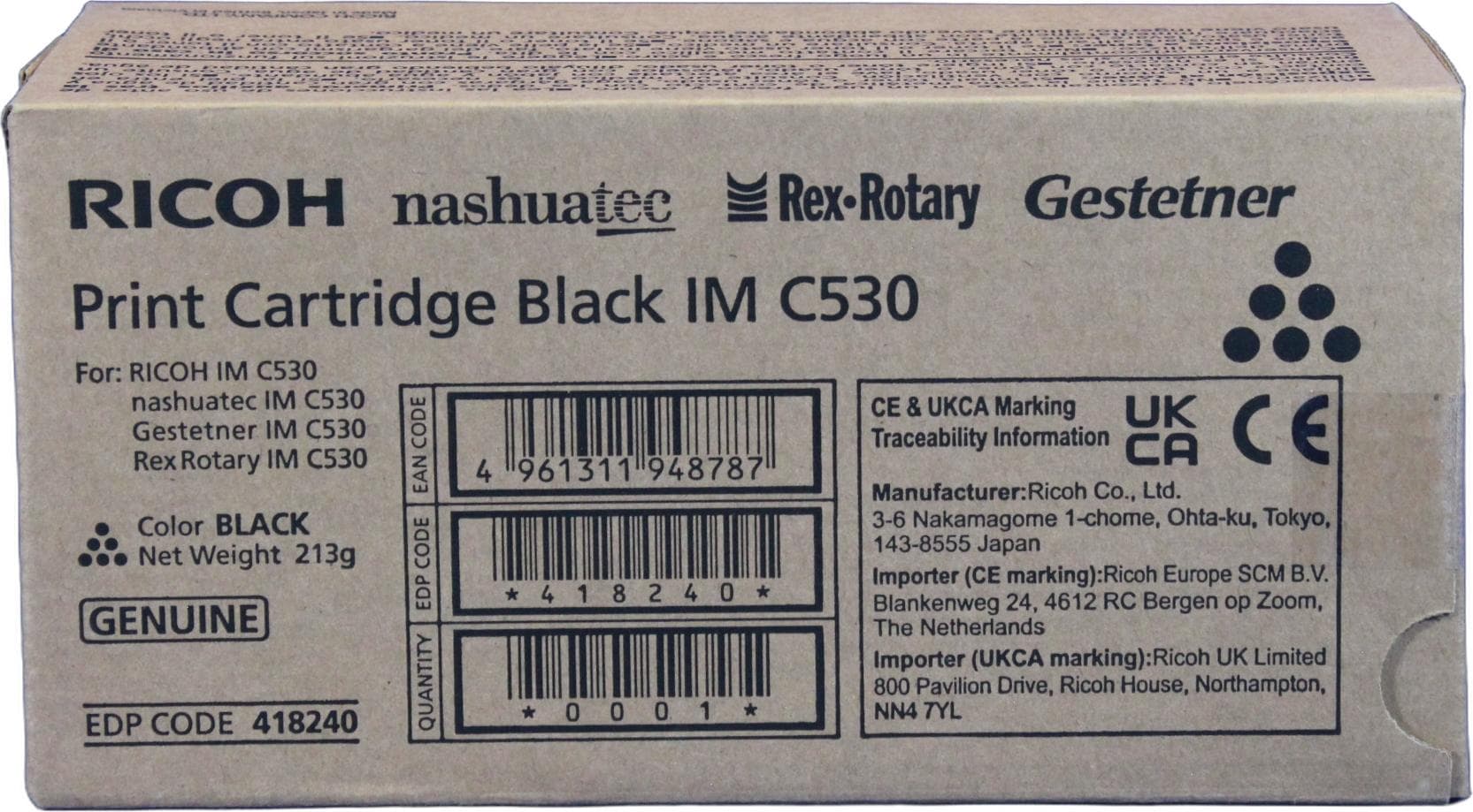 Тонер касета RICOH IM C530FB, 20500 копия, Black