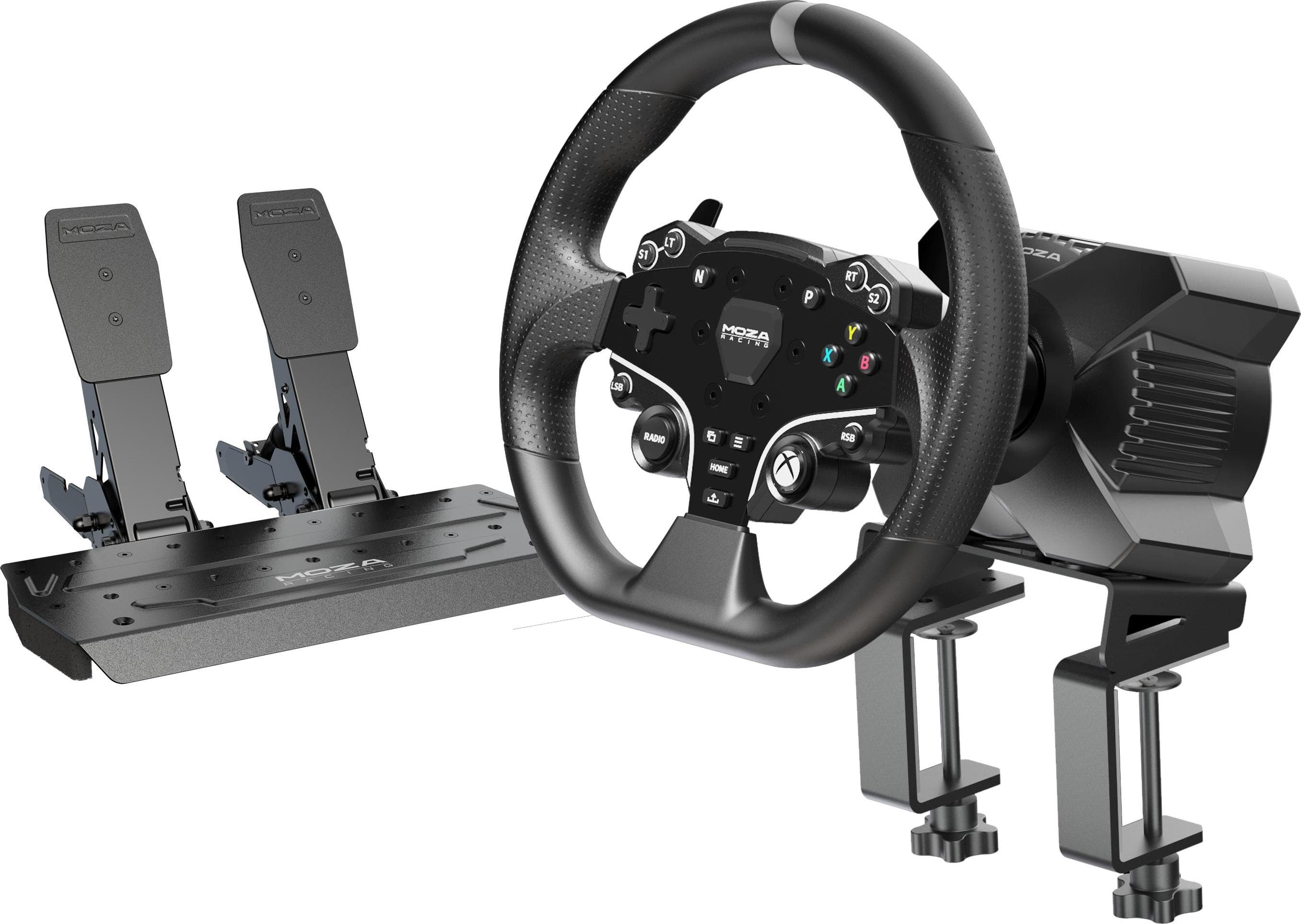 Волан MOZA R3 Bundle R3 Base + ES Wheel + SR-P Lite Double + R3 Table Clamp за PC и Xbox