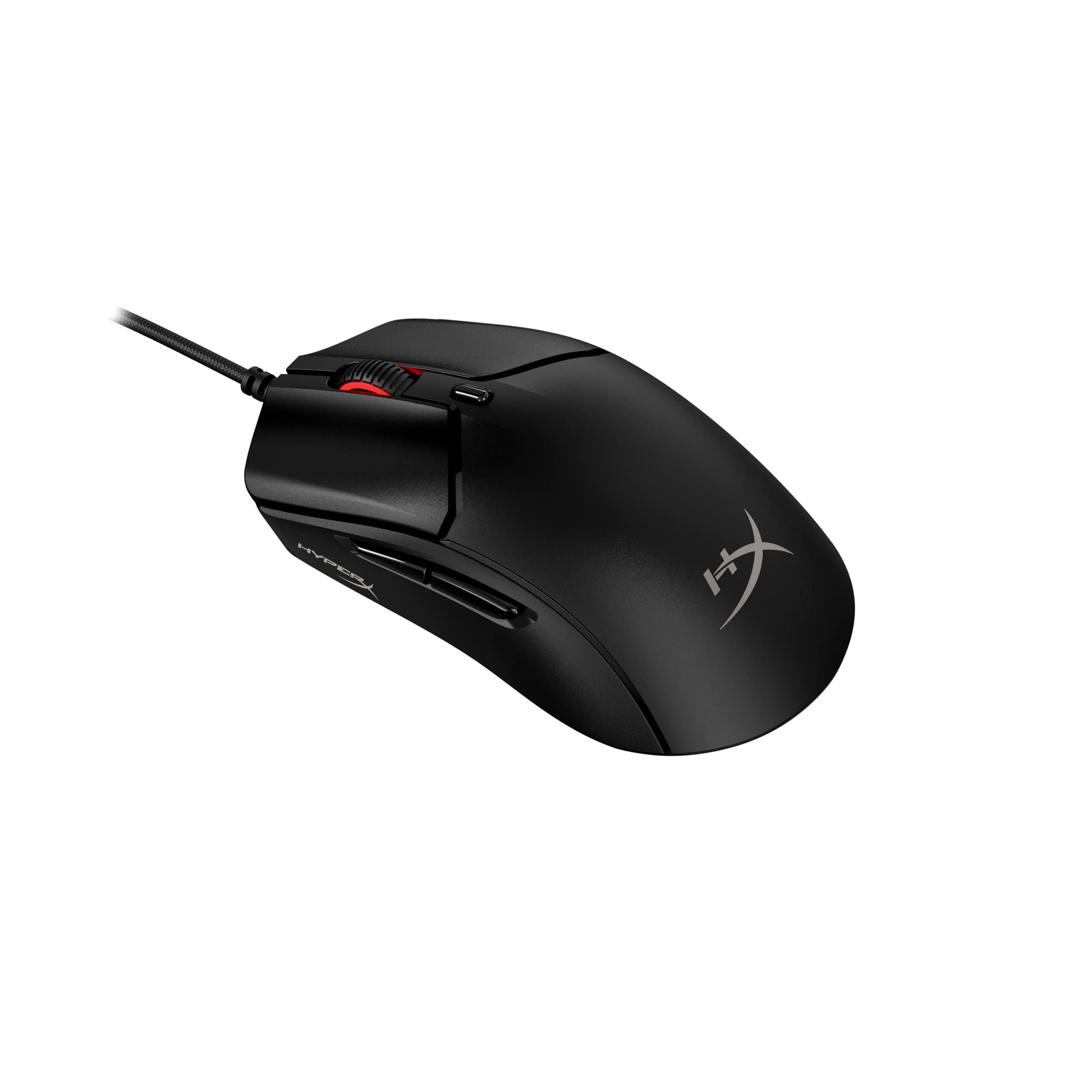 Мишка HyperX Pulsefire Haste 2 RGB, оптична (26000dpi), жична, USB, черна, гейминг, 6 бутона, HyperX 26K Sensor