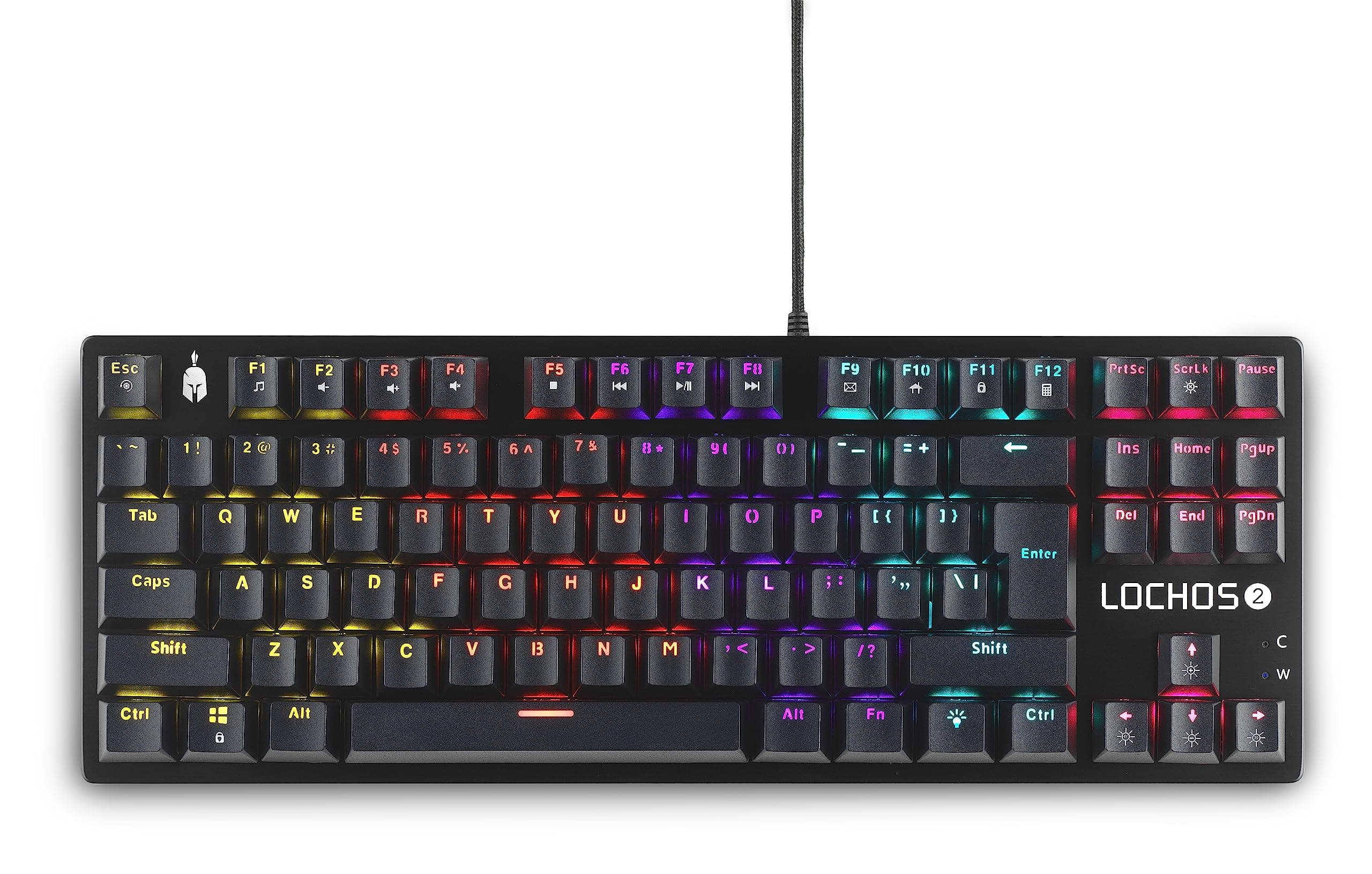 Геймърска механична клавиатура Spartan Gear Lochos 2 TKL, Черна