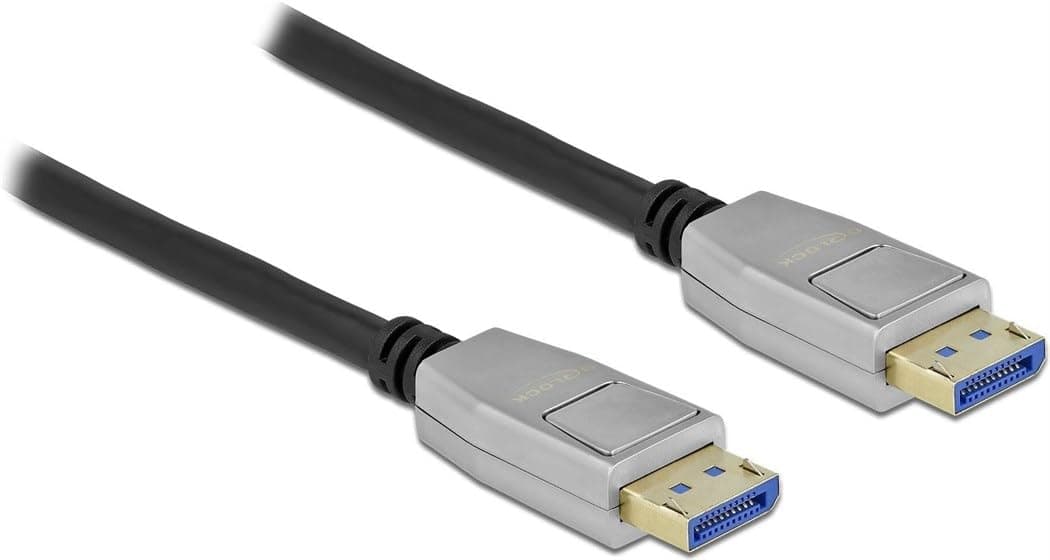 Кабел Delock DisplayPort 2.0 мъжко - DisplayPort мъжко, 5.0м, 10K, Черен