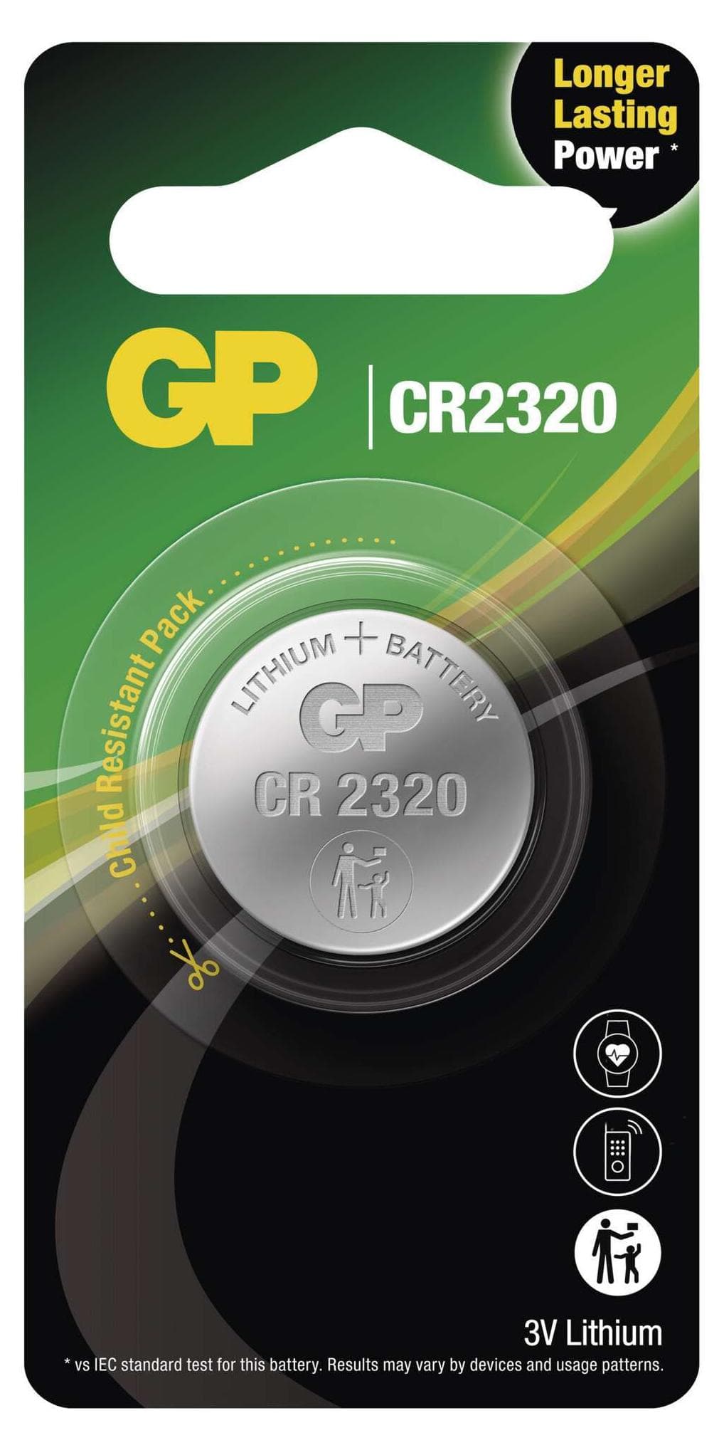 Литиева бутонна батерия GP CR-2320 3V 1 бр. в блистер /цена за 1 бр./
