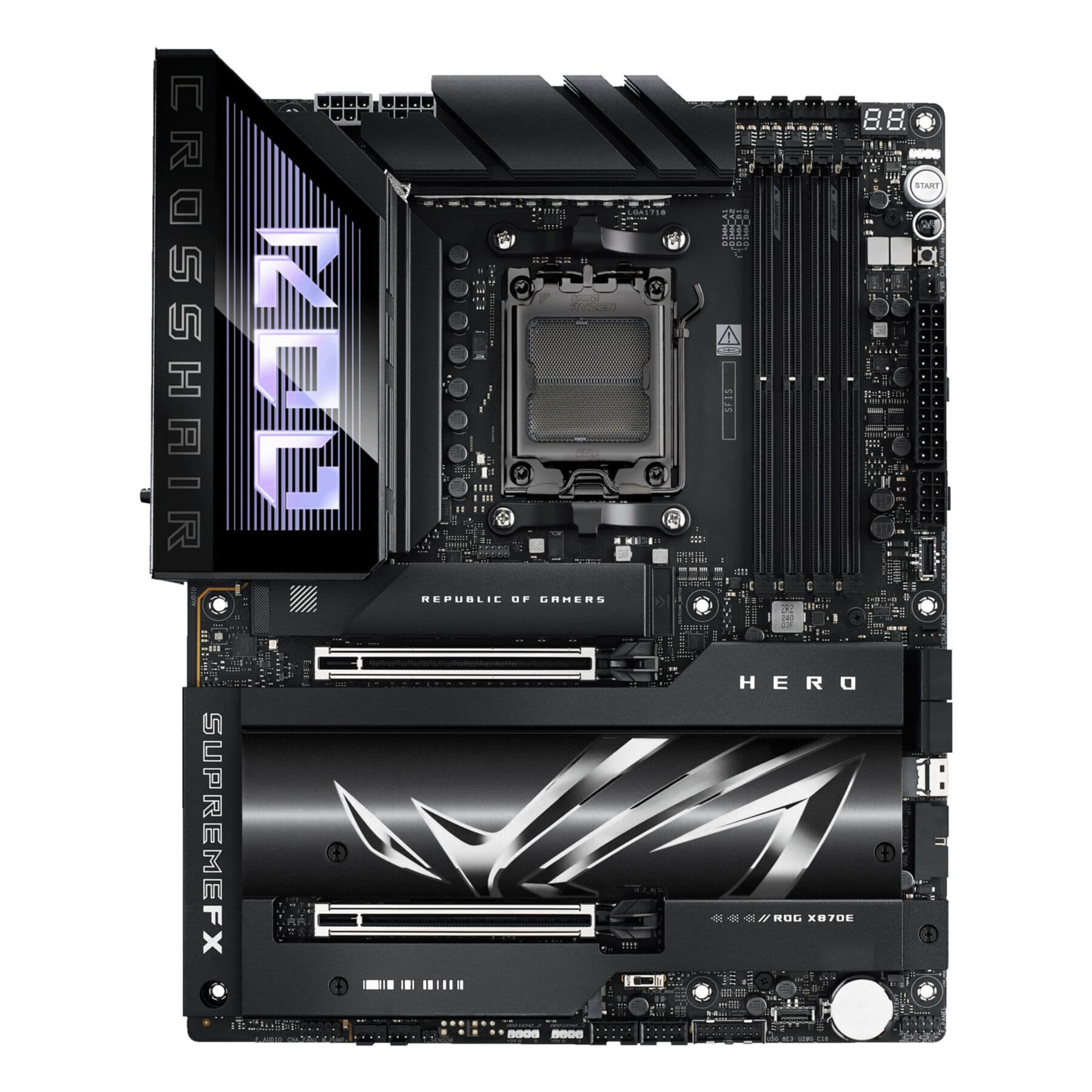 Дънна платка ASUS ROG CROSSHAIR X870E-E HERO WIFI AM5 DDR5