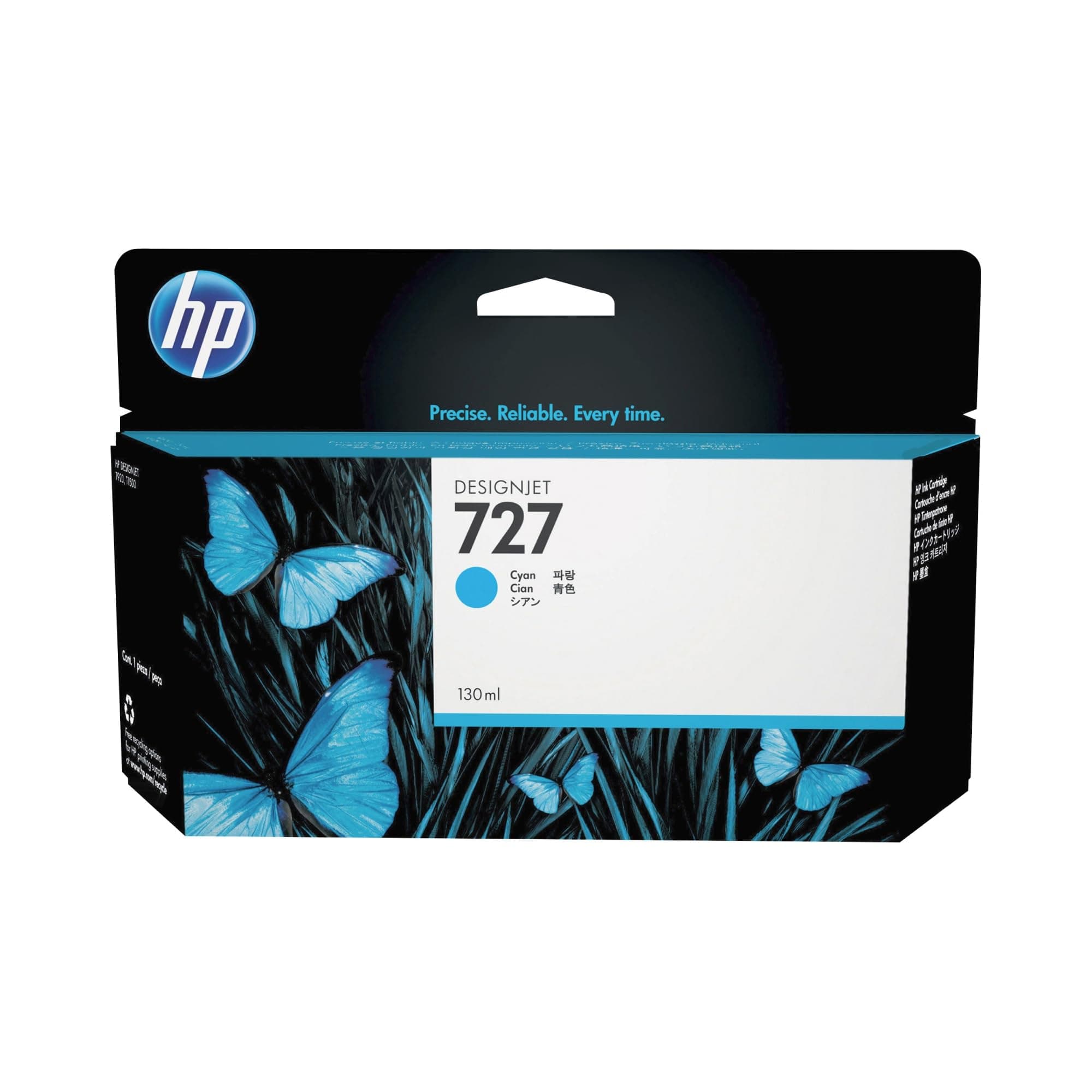 HP 727 оригинална касета с мастило B3P19A cyan стандартен капацитет 130 мл 1 опаковка