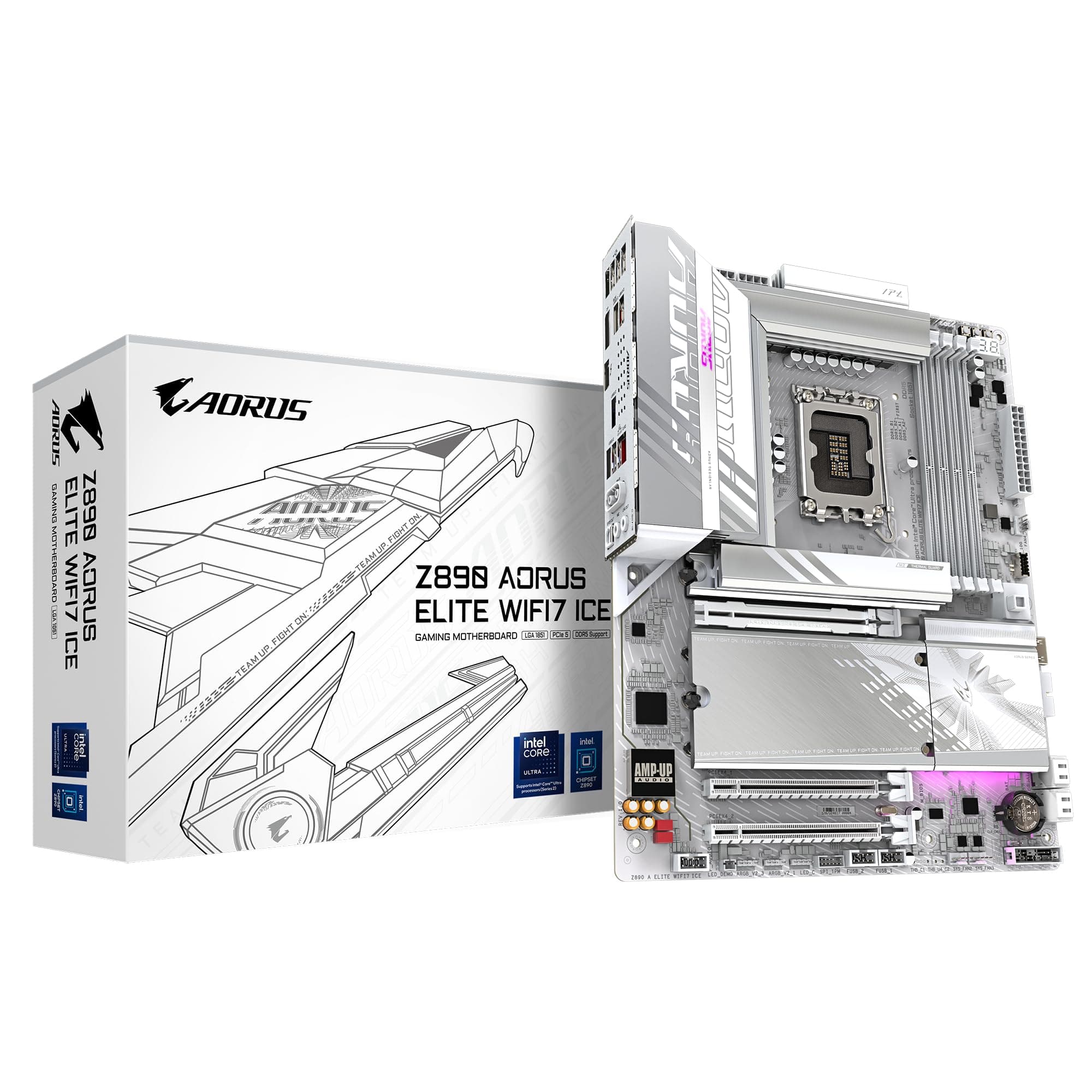 Дънна платка GIGABYTE Z890 AORUS ELITE WIFI 7 ICE, LGA 1851