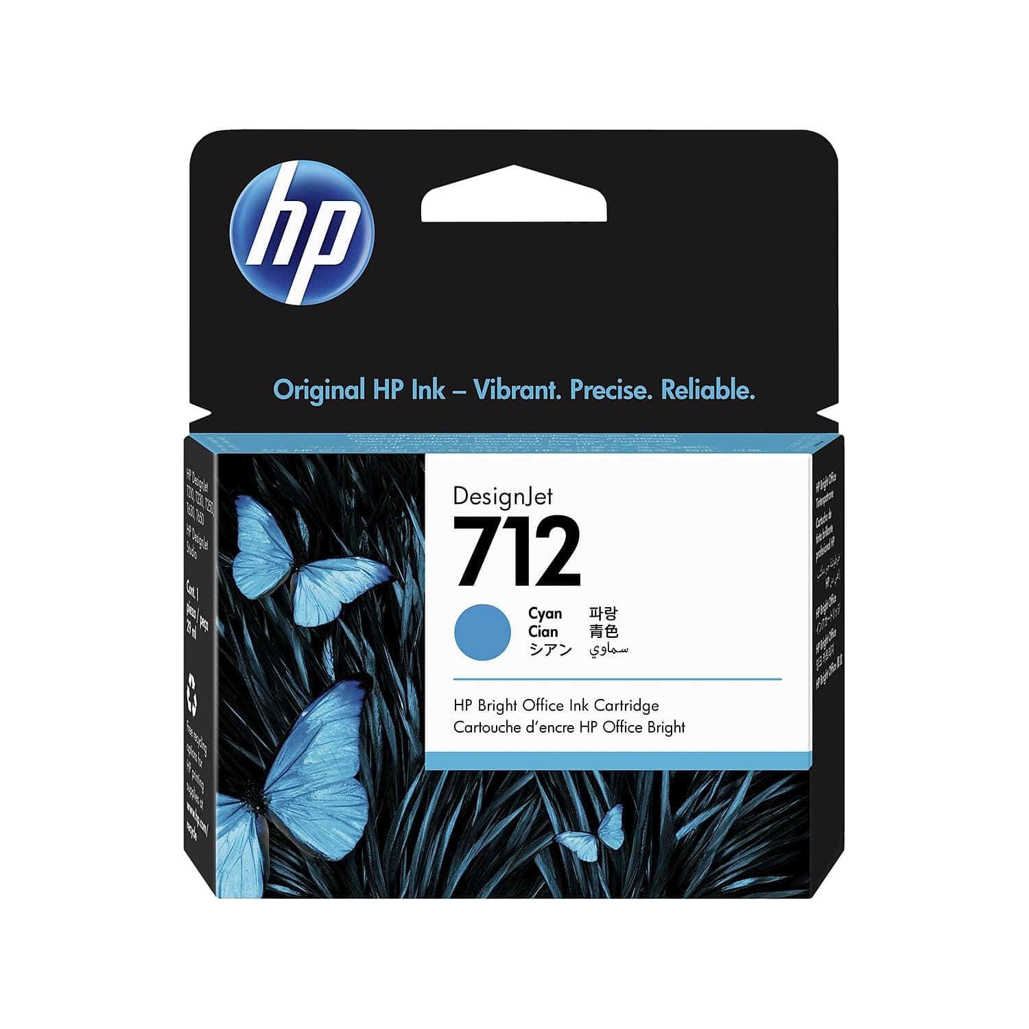 HP 712 29-ml циан касета с мастило DesignJet