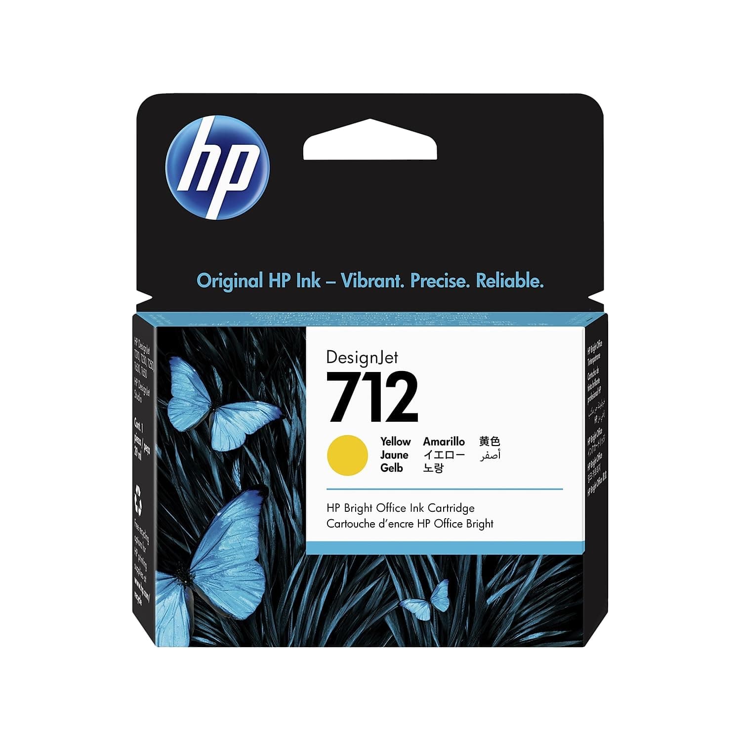 HP 712 29 ml жълта касета с мастило DesignJet