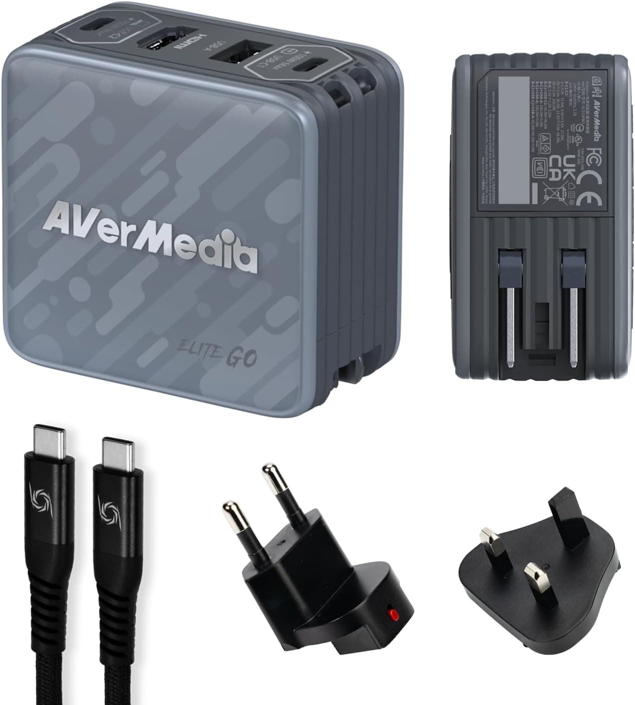 Зарядно и външен кепчър AverMedia Elite Go GC313PRO Hub Streaming