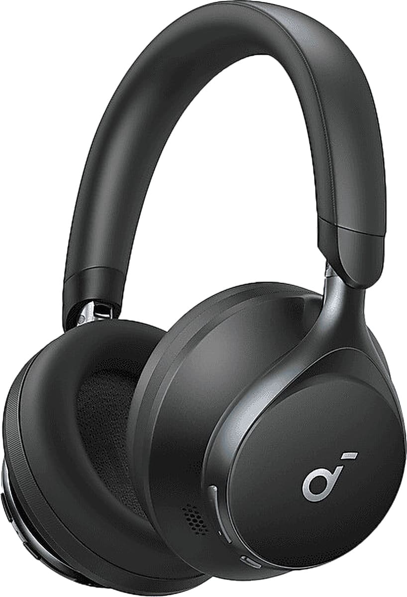 Слушалки Anker soundcore Space One, безжични, Bluetooth, микрофон, 40mm говорители, Noise Cancellation, до 40 часа време на работа, черни