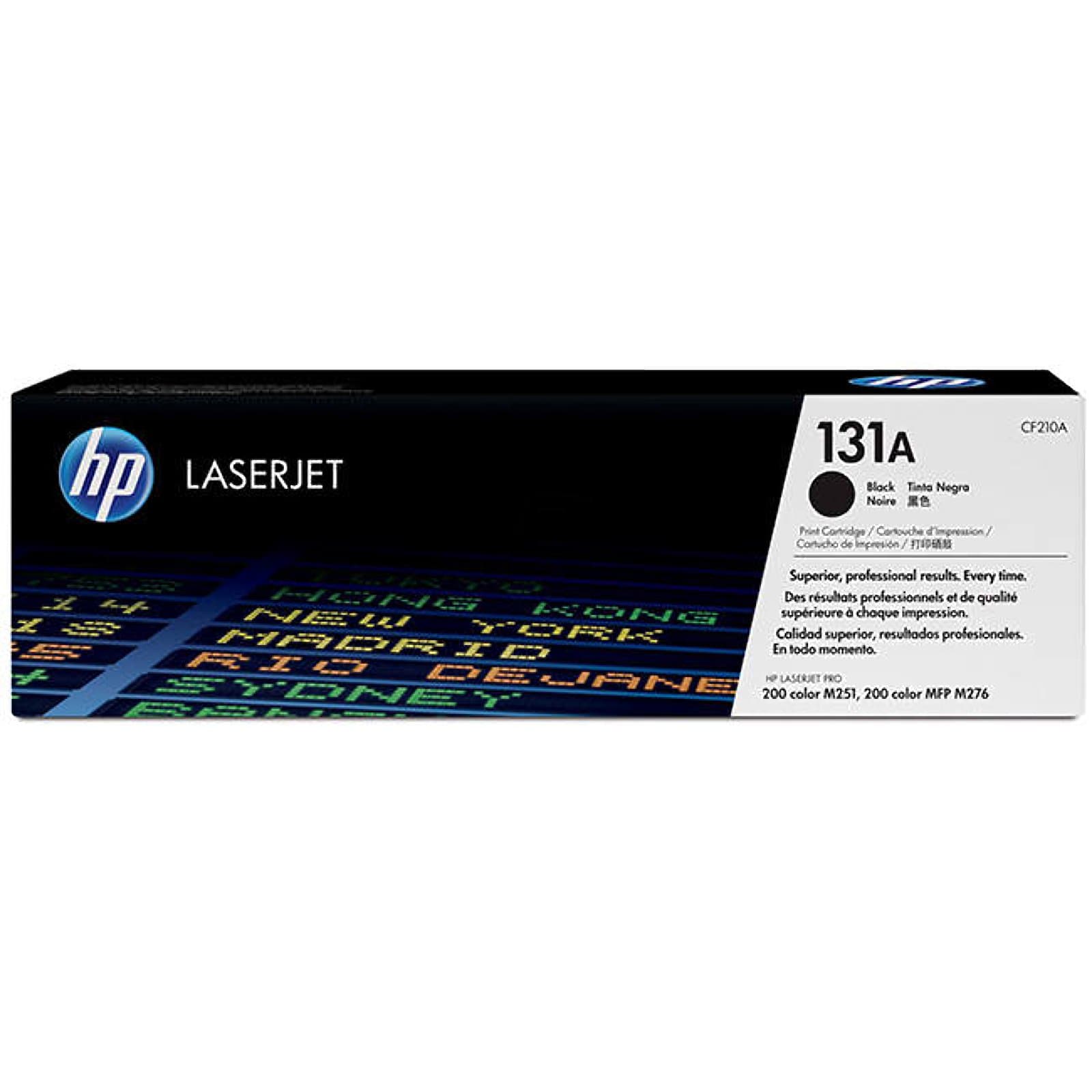 HP 131A оригинална тонер касета CF210A черна стандартен капацитет 1520 страници 1 пакет
