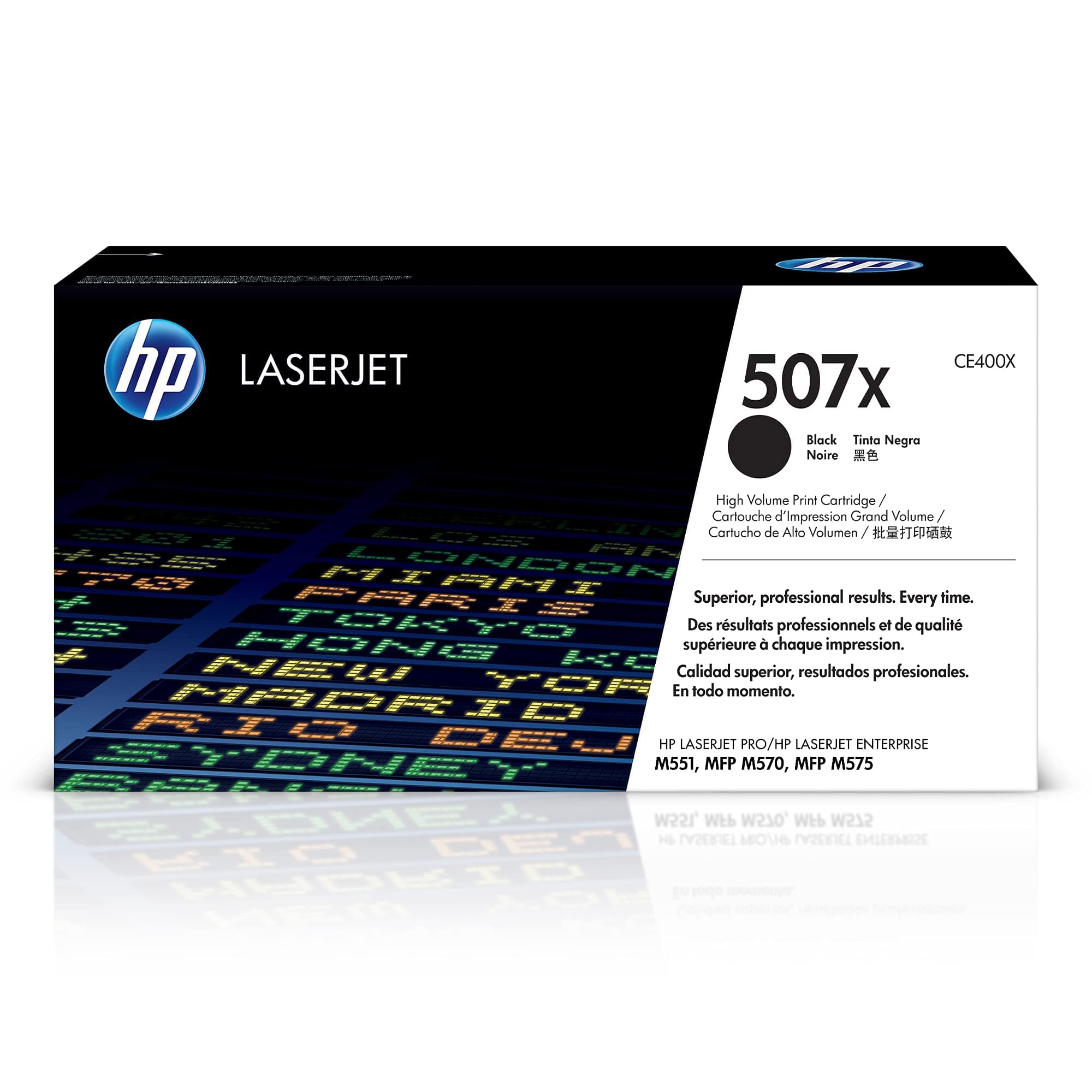 HP 507X оригинална тонер касета CE400X черна с голям капацитет 11 000 страници 1 пакет