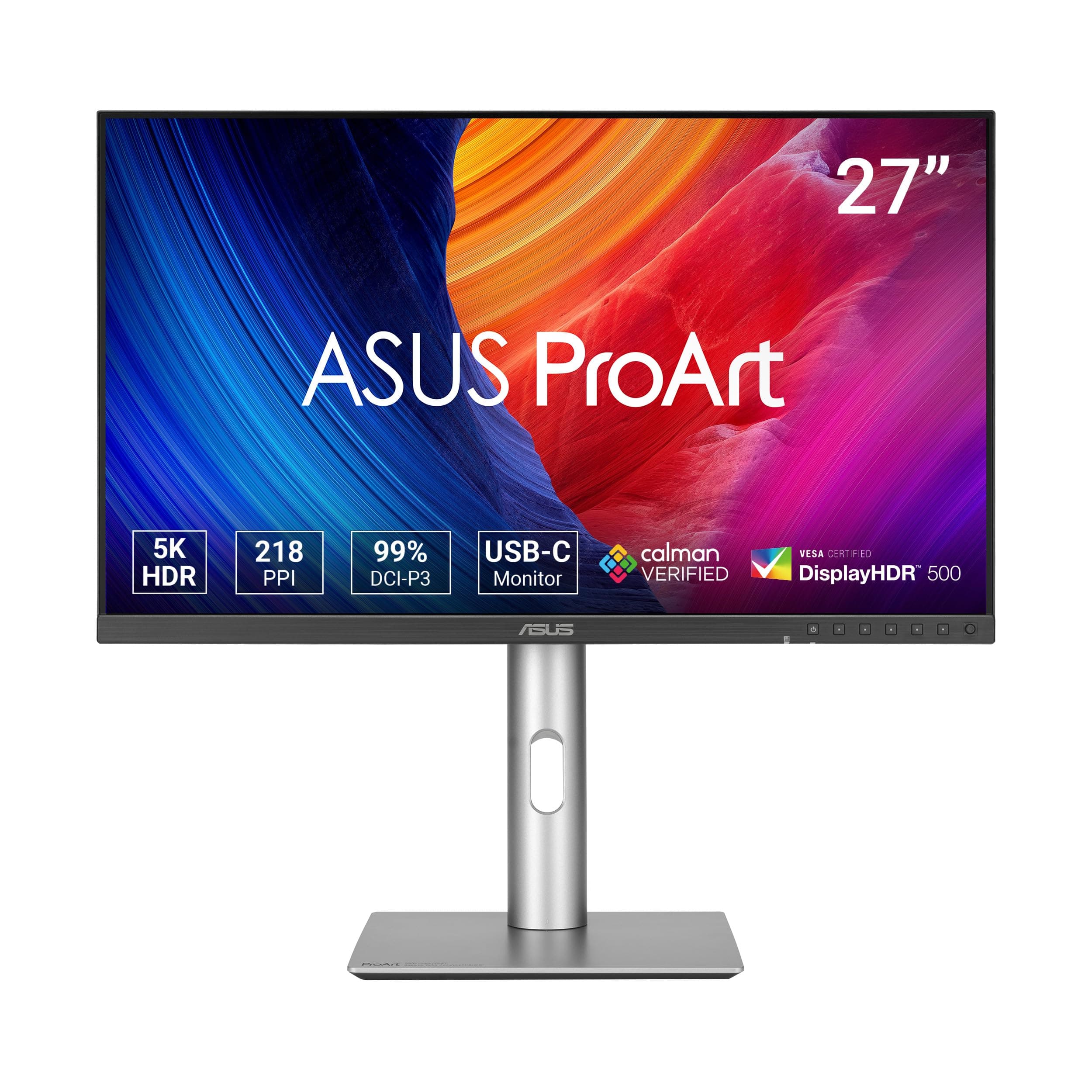 Монитор ASUS ProArt PA27JCV – 27", IPS, 5K (5120x2880), USB-C