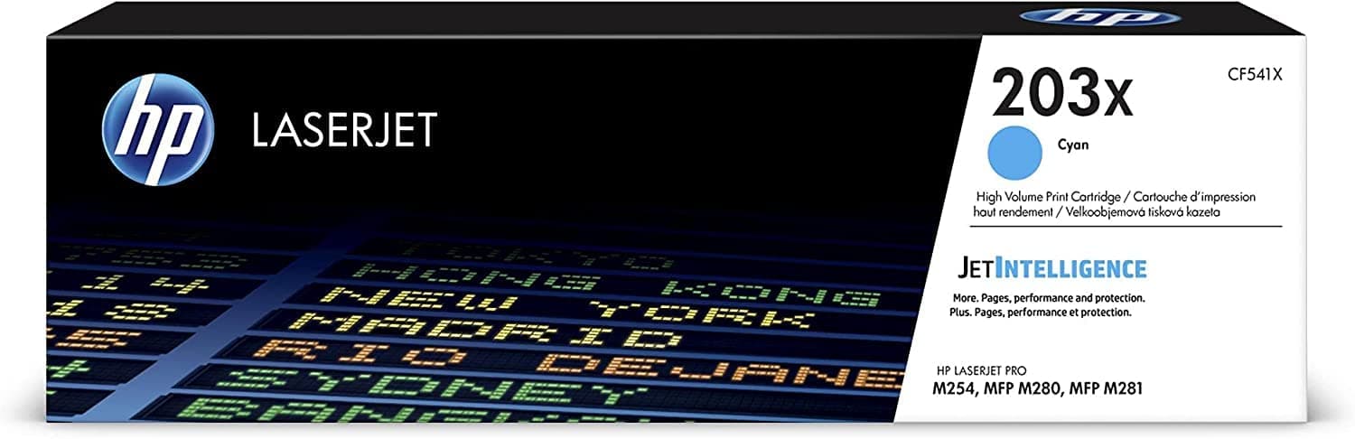 Оригинална цианова тонер касета HP 203X LaserJet