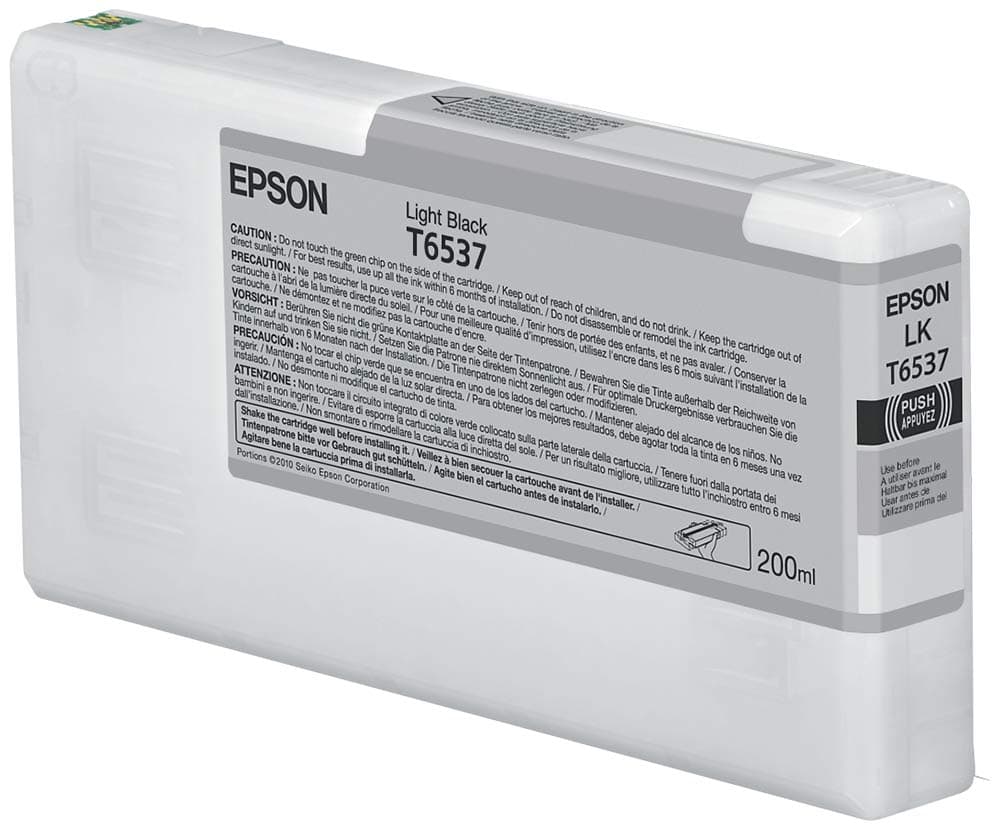 EPSON 5LB T6537 мастилница светло черна стандартна вместимост 200мл