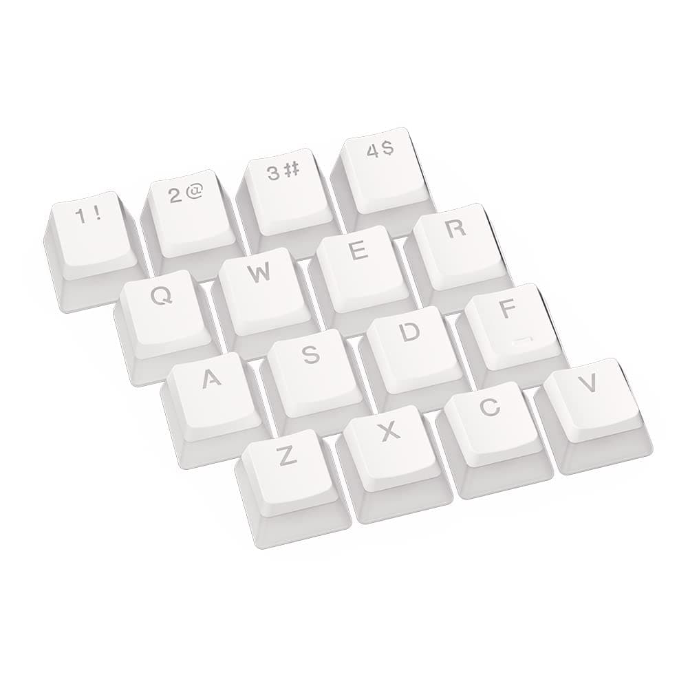 Капачки за механична клавиатура ENDORFY - 104 бр PBT, US Layout, Onyx White