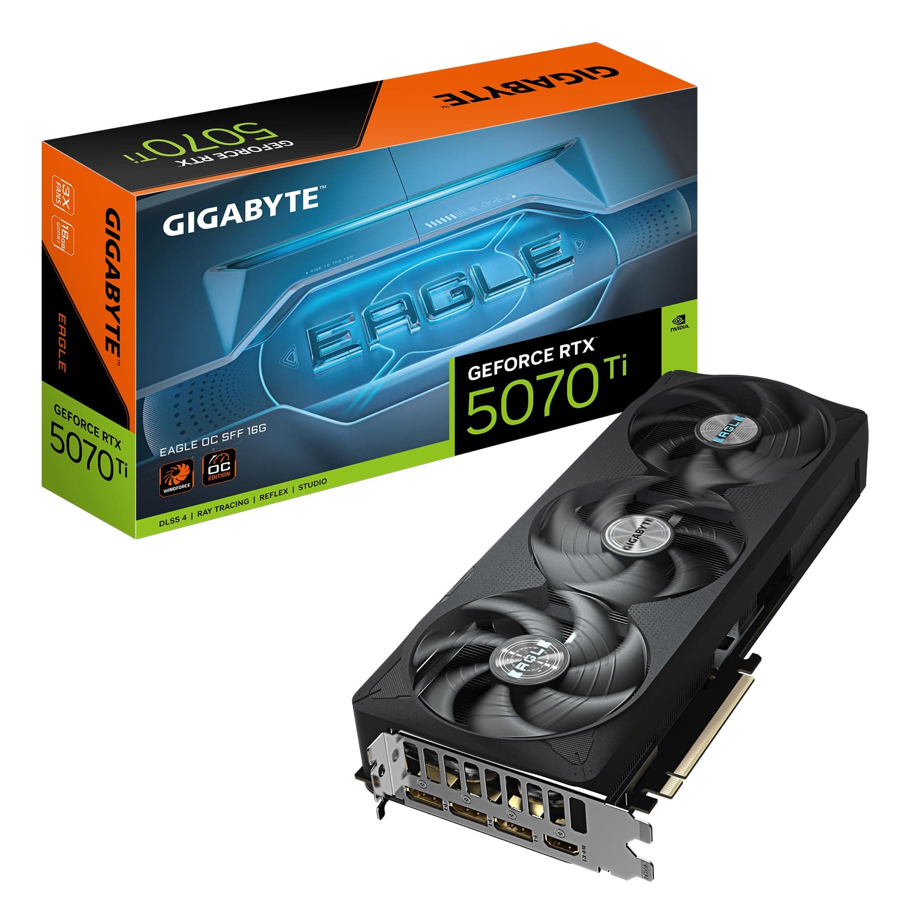 Видео карта GIGABYTE RTX 5070 TI EAGLE OC SFF 16GB GDDR7
