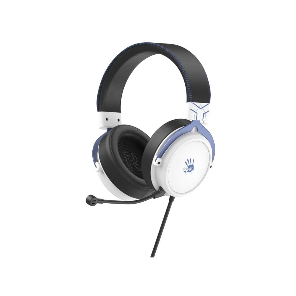 Слушалки A4tech Bloody M590i Sports Navy, жични, микрофон, бели