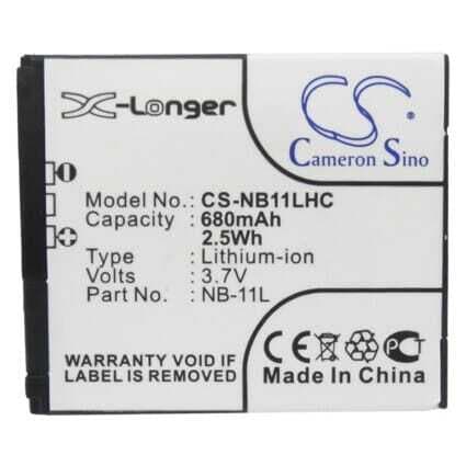 Батерия за камера CANON NB-11L LiIon 3.7V 680mAh Cameron Sino