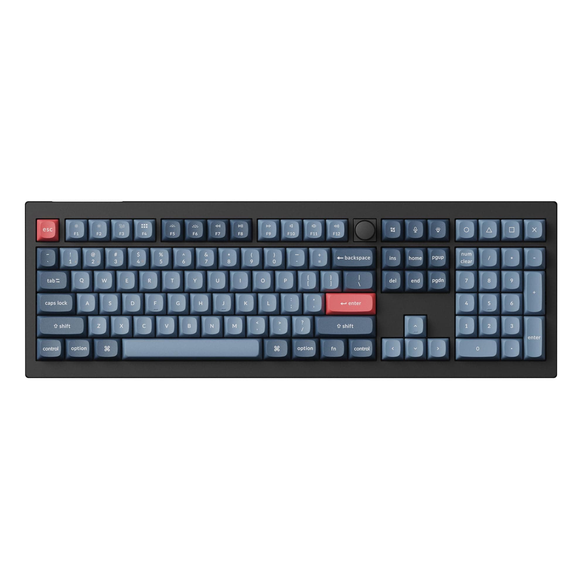 Механична клавиатура Keychron V6 MAX QMK Carbon Black - Wireless, Full-Size