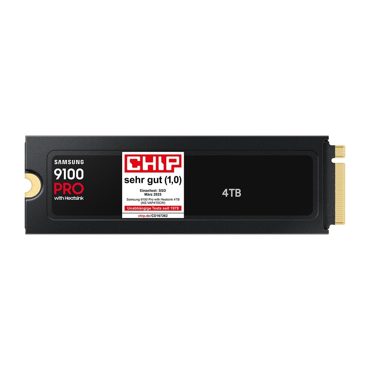 SSD SAMSUNG 9100 PRO 4TB, PCIe 5.0 NVMe M.2 Type 2280 Heatsink