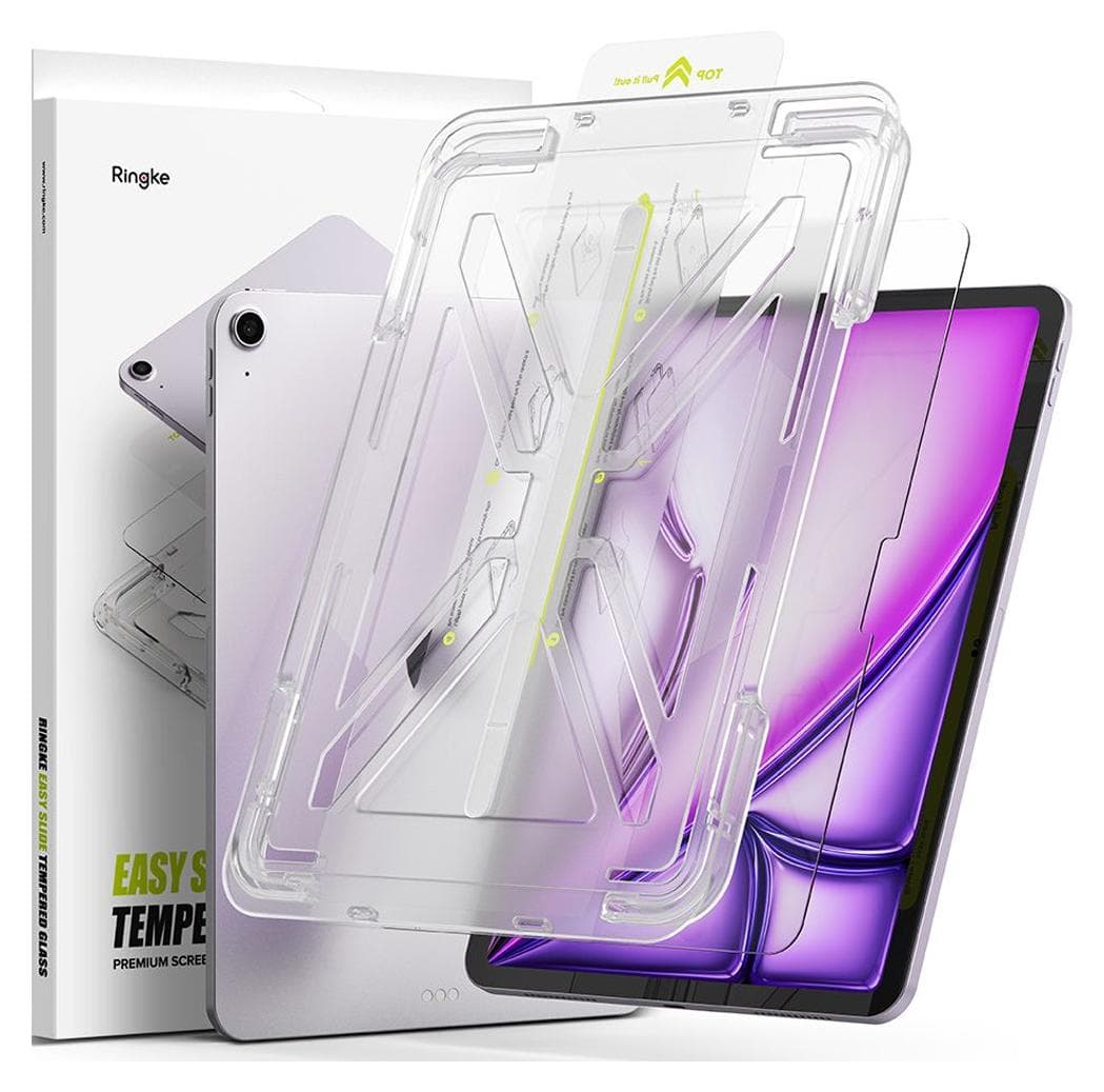 Калено стъклено защитно покритие за дисплея на iPad Air 13 (2025), iPad Air 13 (2024) - Ringke Easy Slide Tempered Glass 2.5D (прозрачен)