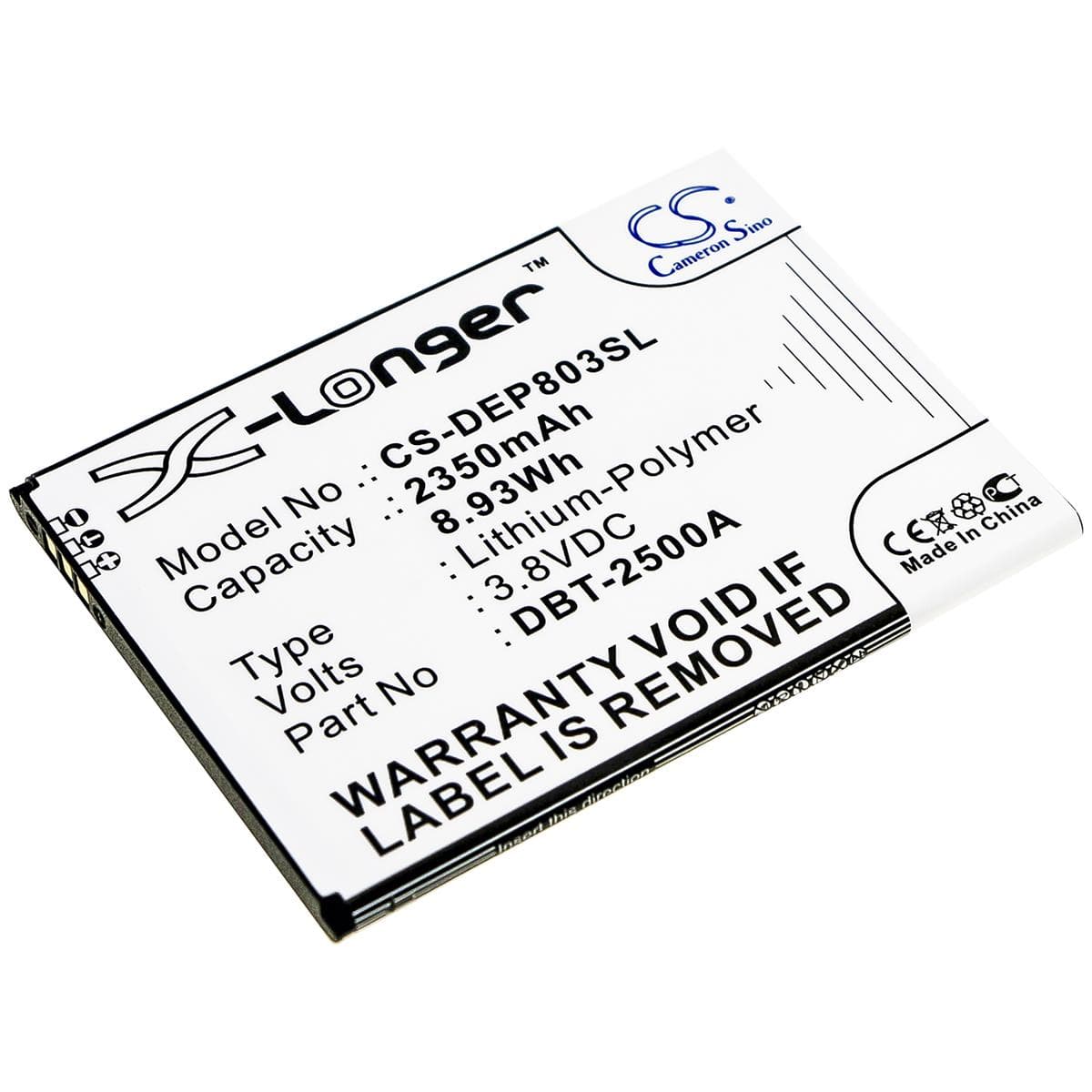 Батерия за мобилен телефон DORO 8035, DSB-0170 DBT-2500A LiPo 3,8V 2350mAh CAMERON SINO