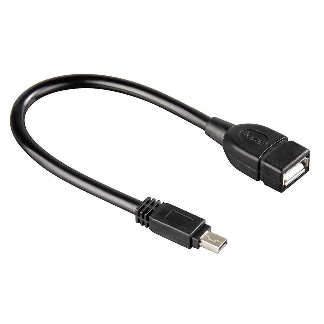 Преходник HAMA (39626) USB Mini B(м) към USB А(ж), 0.15м.