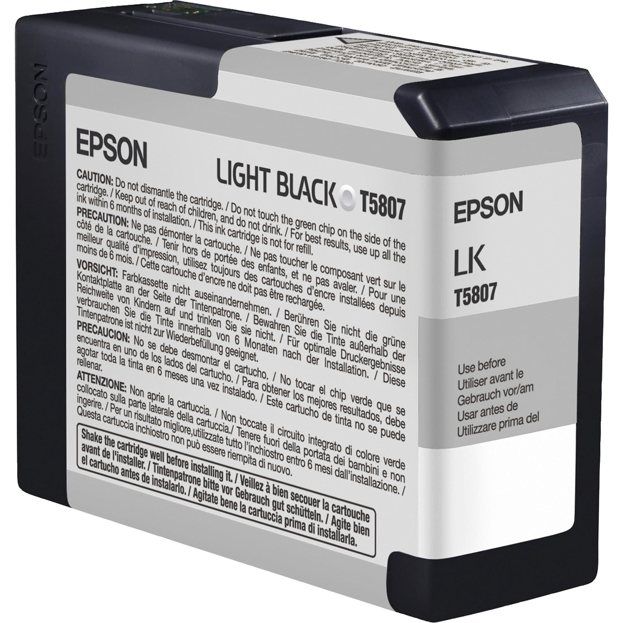 EPSON 5LB T5801 касета с мастило фото черна стандартен капацитет 80 ml 1 опаковка
