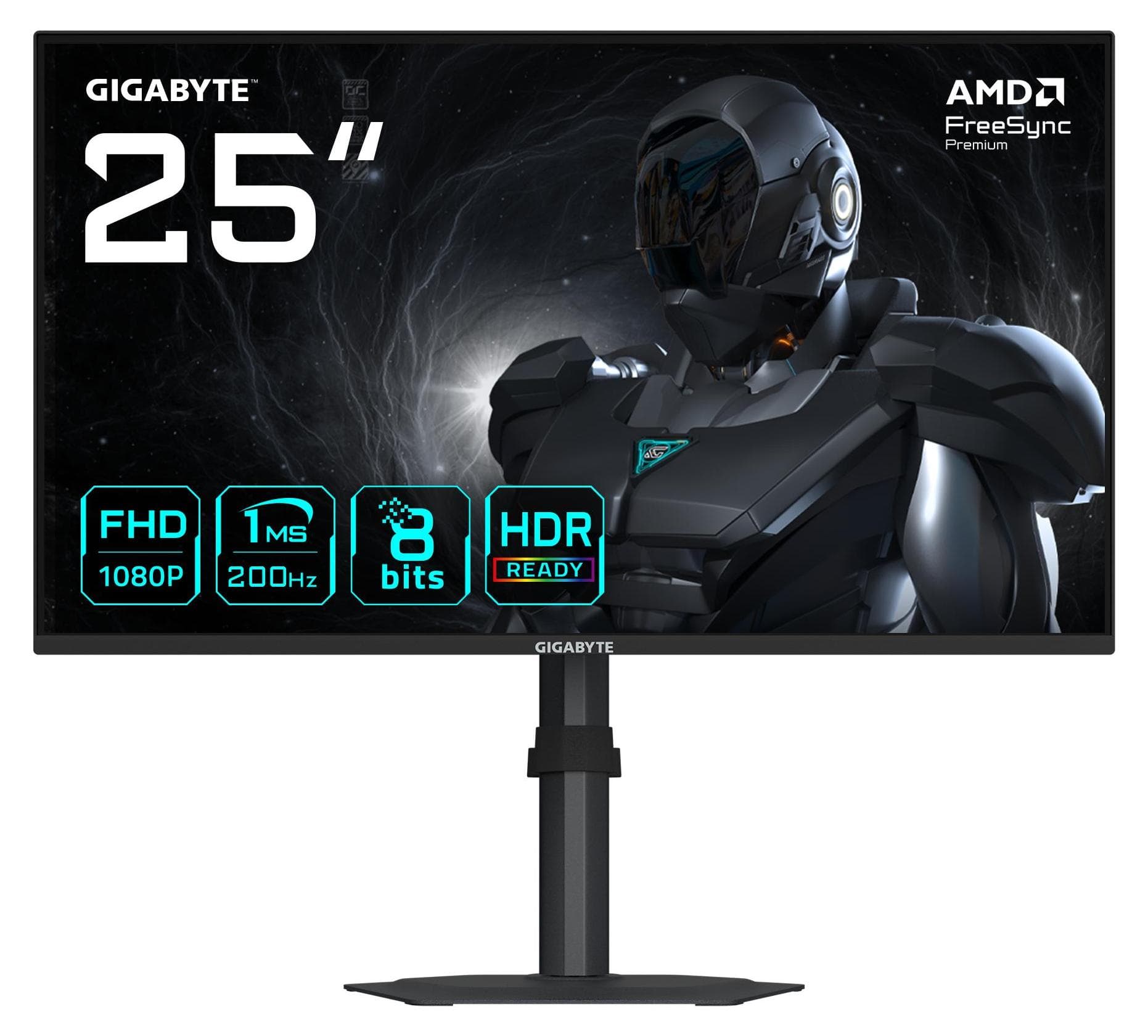 Гейминг монитор Gigabyte G25F2 - 24.5 inch SS IPS FHD (1920x1080), 200 Hz, 1 ms, HDR10