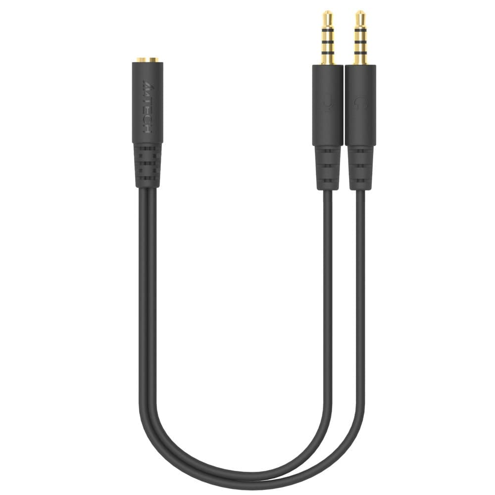 А4Tech Адаптер 3.5 mm жак женско - 2 x 3.5 mm жак мъжко