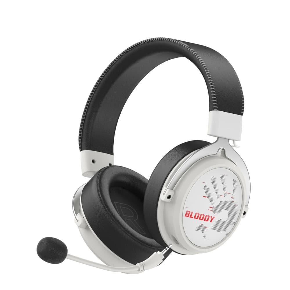 A4tech Bloody МR-590 Геймърски безжични слушалки с микрофон,Bluetooth 3.5мм жак, бял