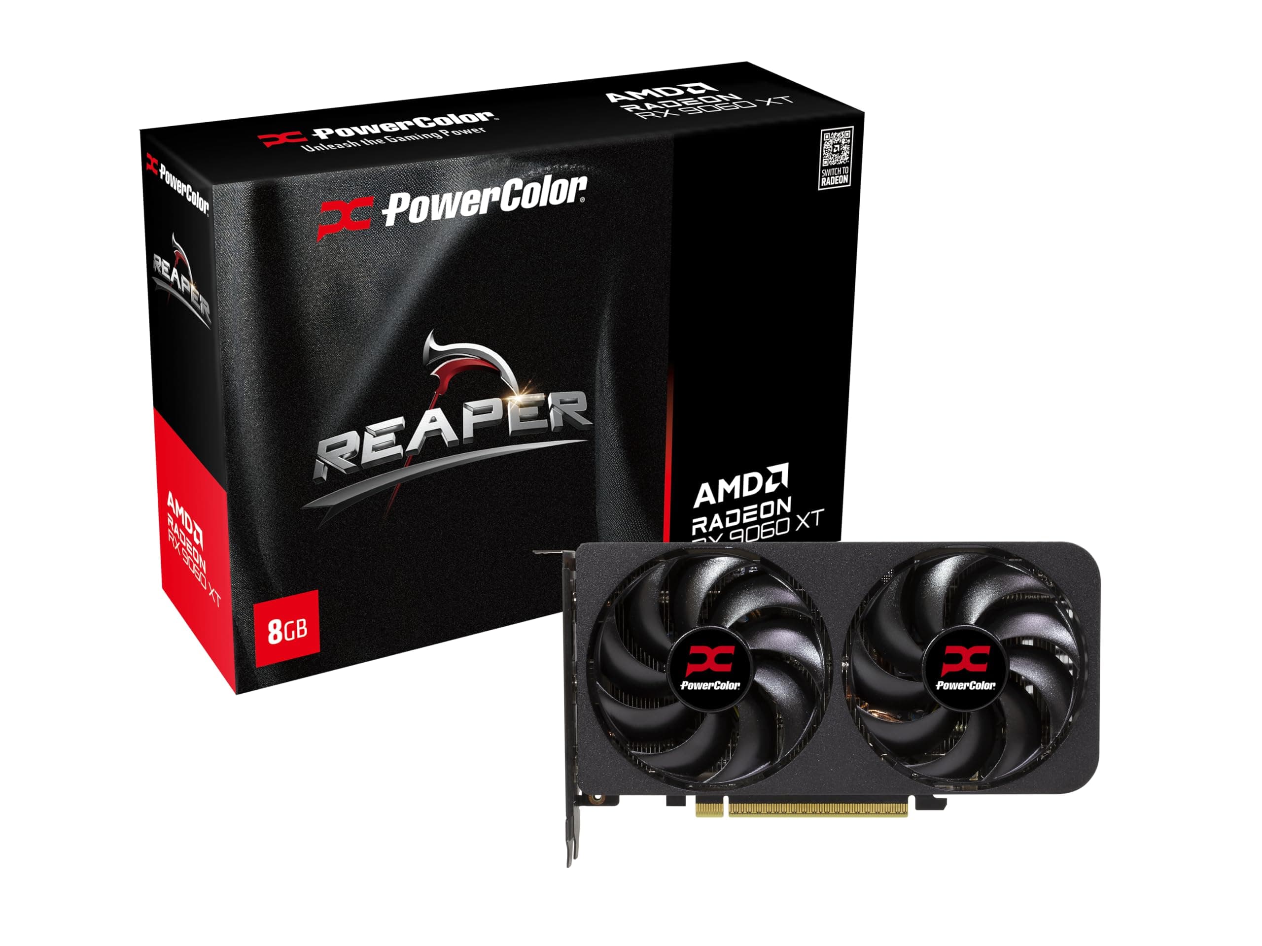 Видео карта PowerColor RADEON RX 9060 XT Reaper 8GB GDDR6