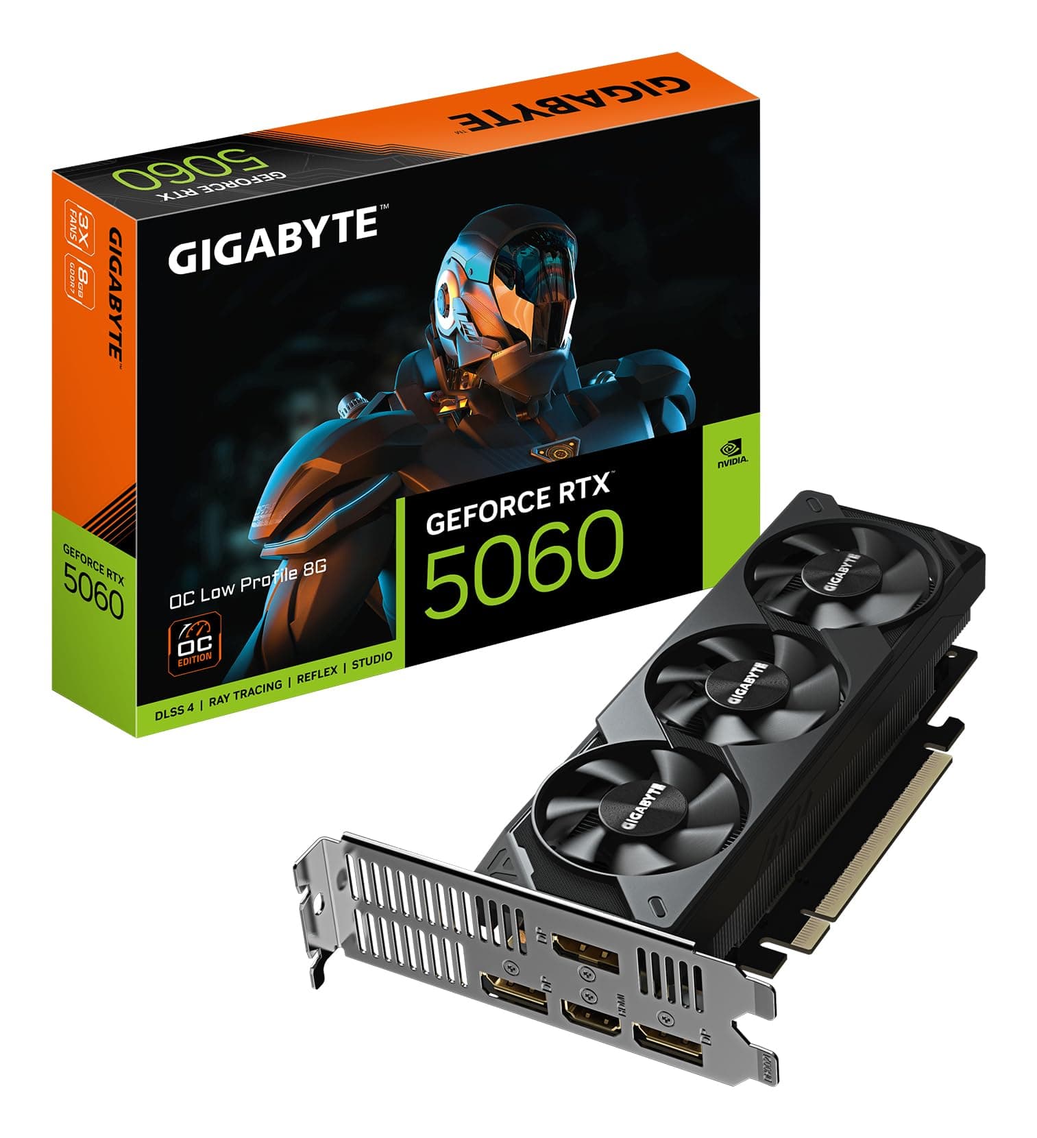 Видео карта GIGABYTE RTX 5060 Low Profile OC 8GB GDDR7