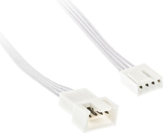 Удължителен кабел Kolink 4-Pin PWM - 30 cm, Бял