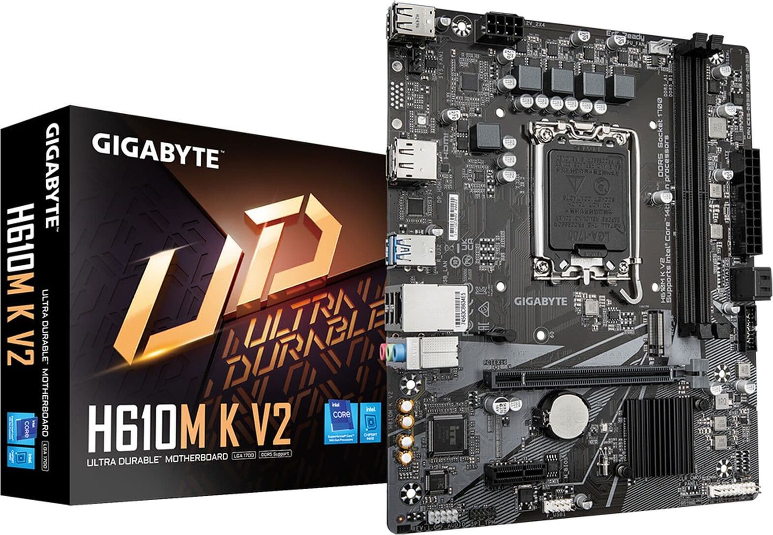 Дънна платка GIGABYTE H610M K V2 DDR5, socket 1700, Micro ATX