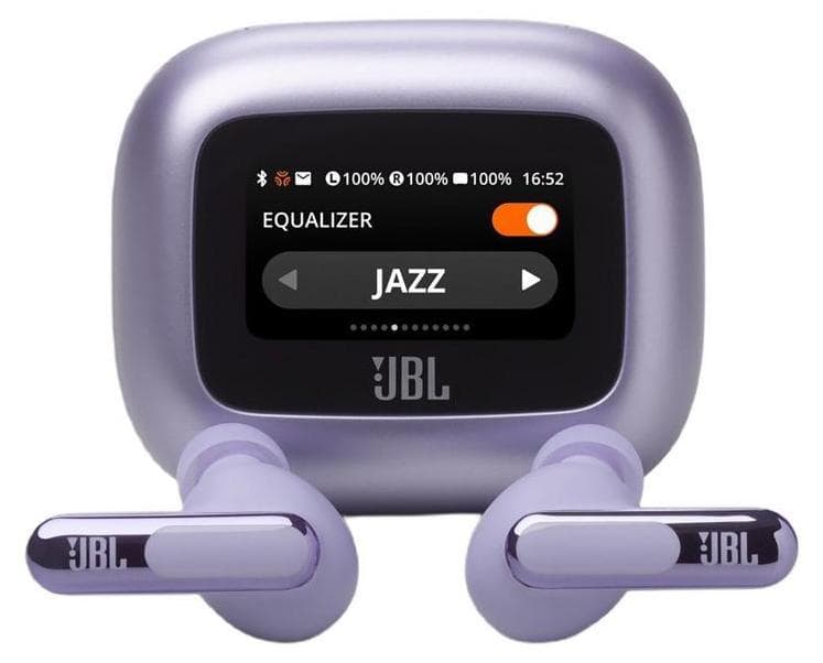 Блутут слушалки-тапи JBL Live Beam 3 - Лилав