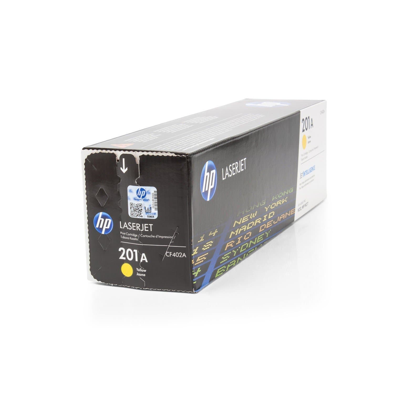 HP 201A оригинална тонер касета CF402A жълта 1330 страници стандартен капацитет