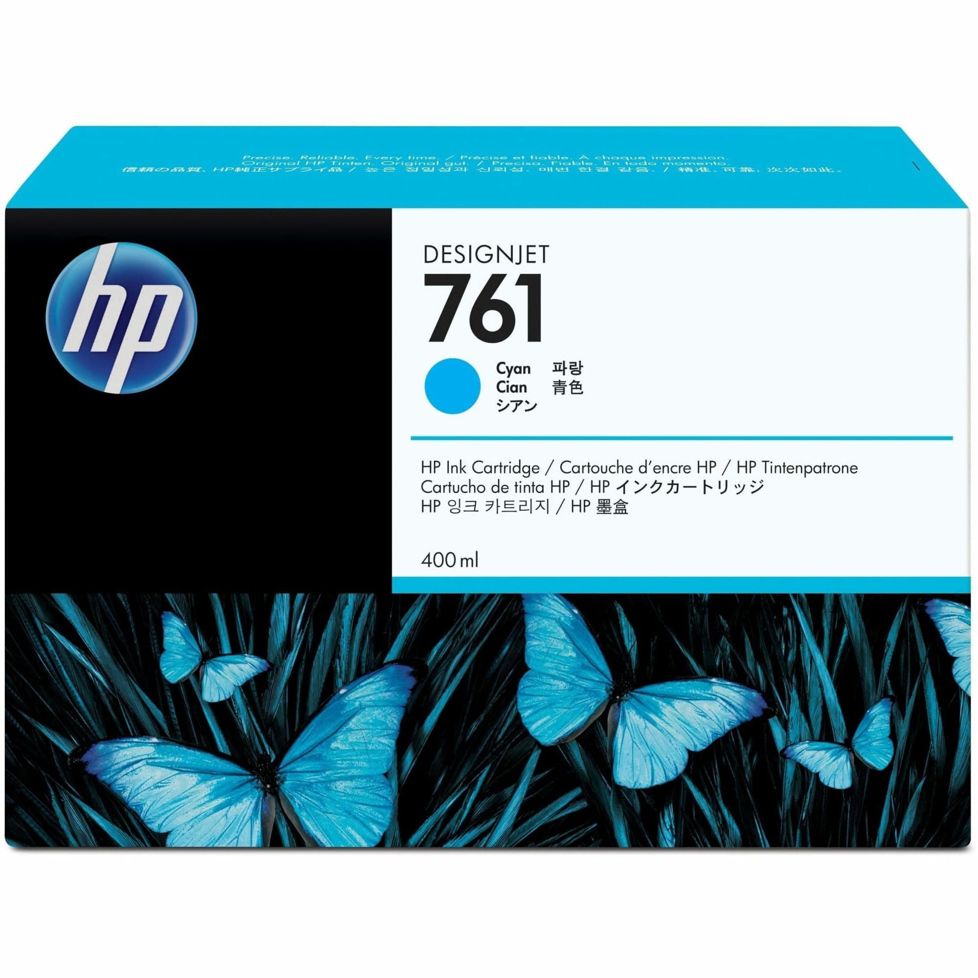 HP 761 оригинална касета с мастило CM994A cyan стандартен капацитет 400 ml 1 опаковка