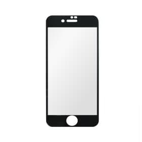 Калено стъклено защитно покритие за iPhone 8, iPhone 7 (черен-прозрачен) - Prio 3D Glass Full Screen Curved Tempered Glass (bulk)
