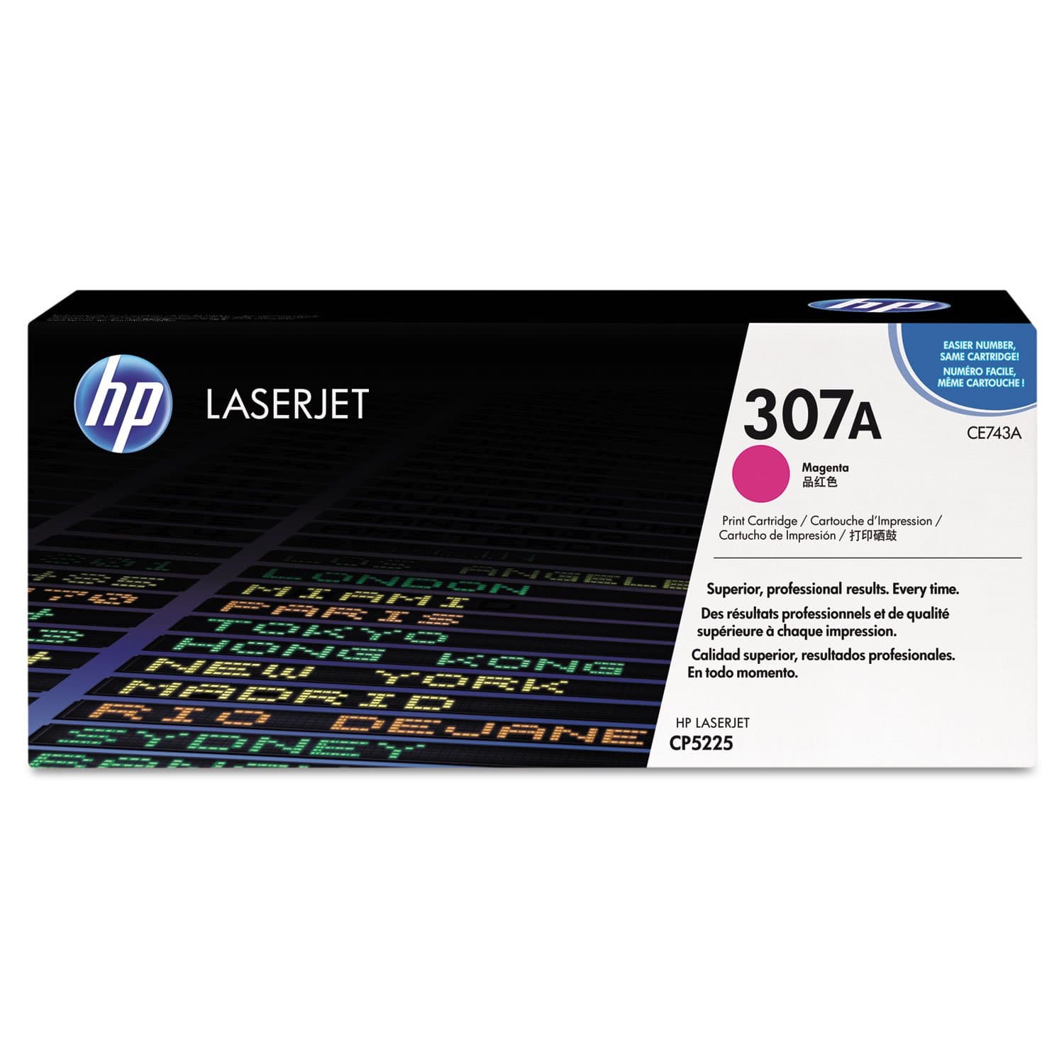 HP original Color LaserJet CE743A Тонер касета магента стандартен капацитет 7300 страници 1 пакет