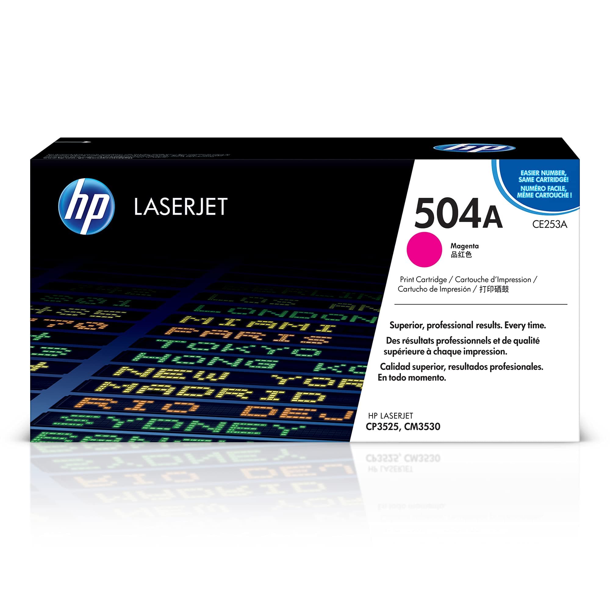 HP 504A оригинална тонер касета Color LaserJet CE253A магента стандартен капацитет 7 000 страници 1 опаковка ColorSphere