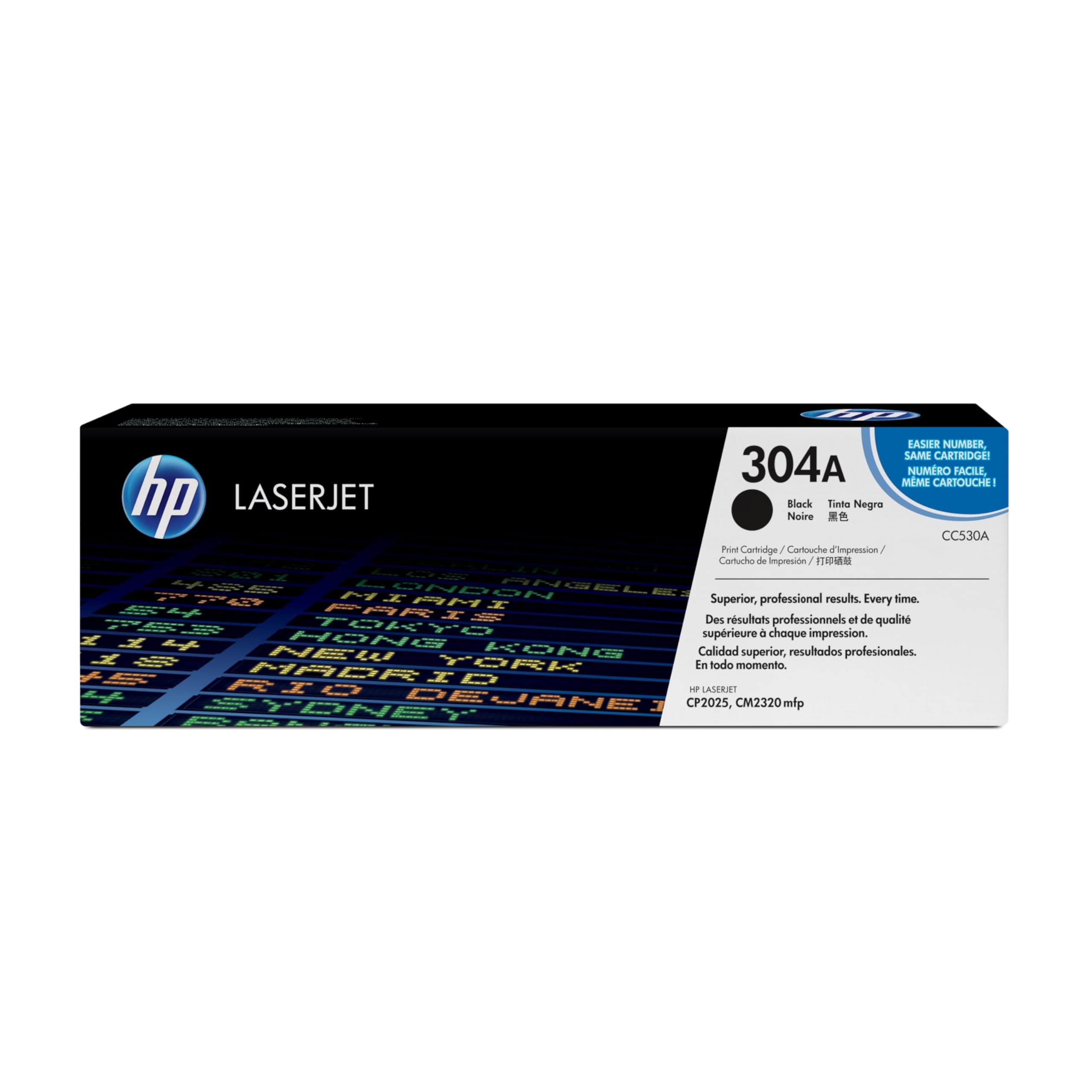 HP 304A оригинална тонер касета Color LaserJet CC530A черен стандартен капацитет 3500 страници 1 опаковка ColorSphere
